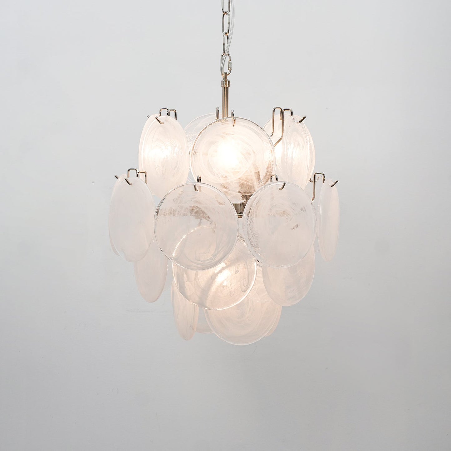 Lunaria Disc Murano Chandelier - YIOSI