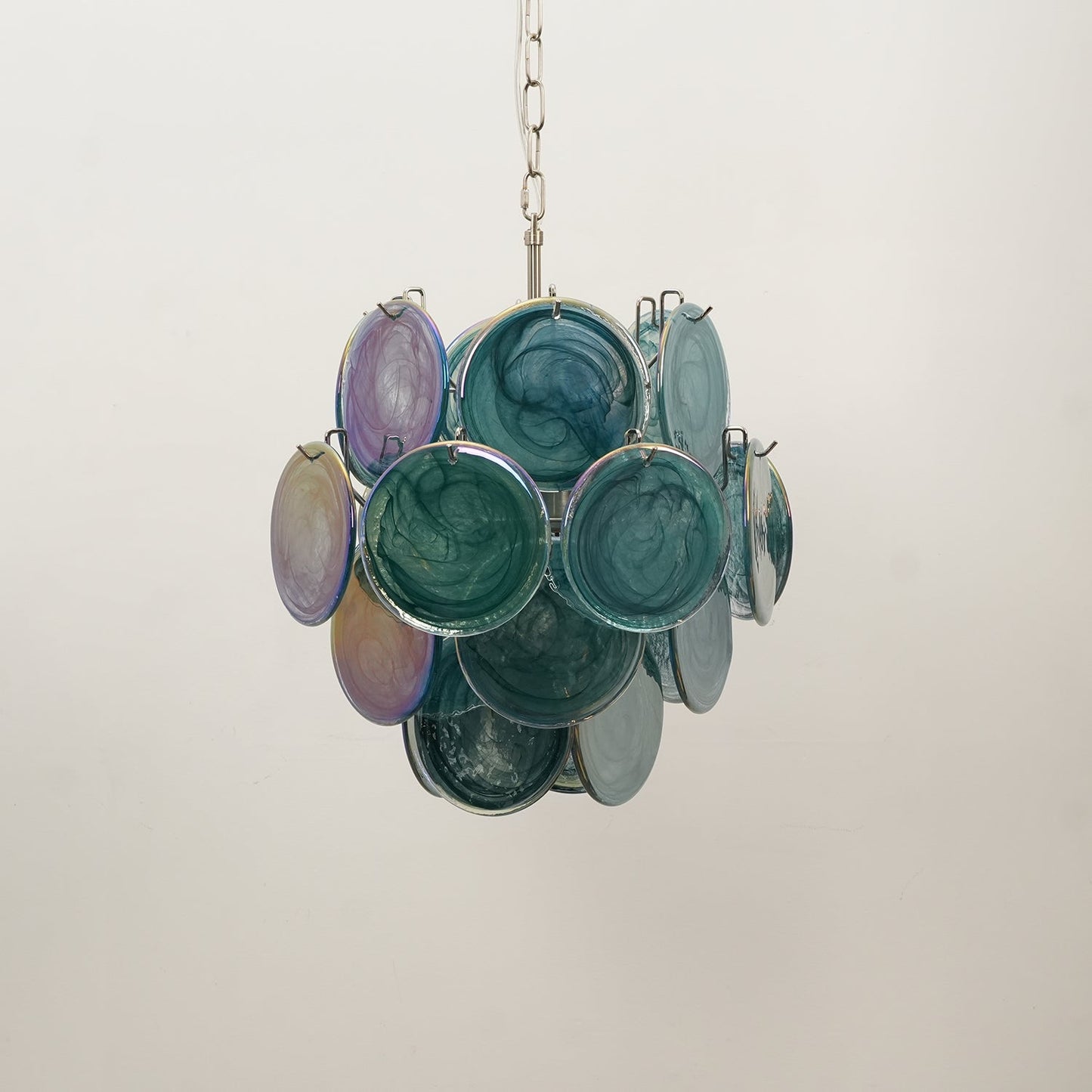 Lunaria Disc Murano Chandelier - YIOSI