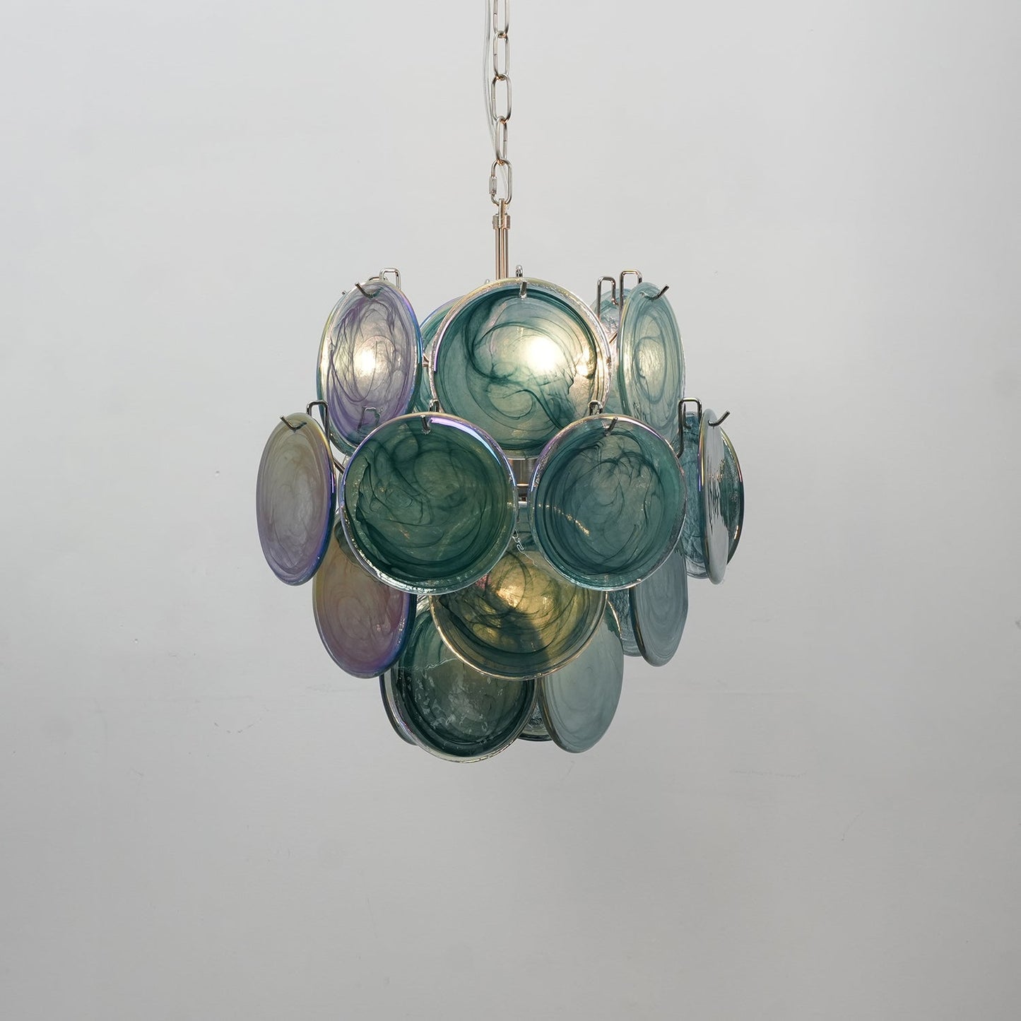 Lunaria Disc Murano Chandelier - YIOSI