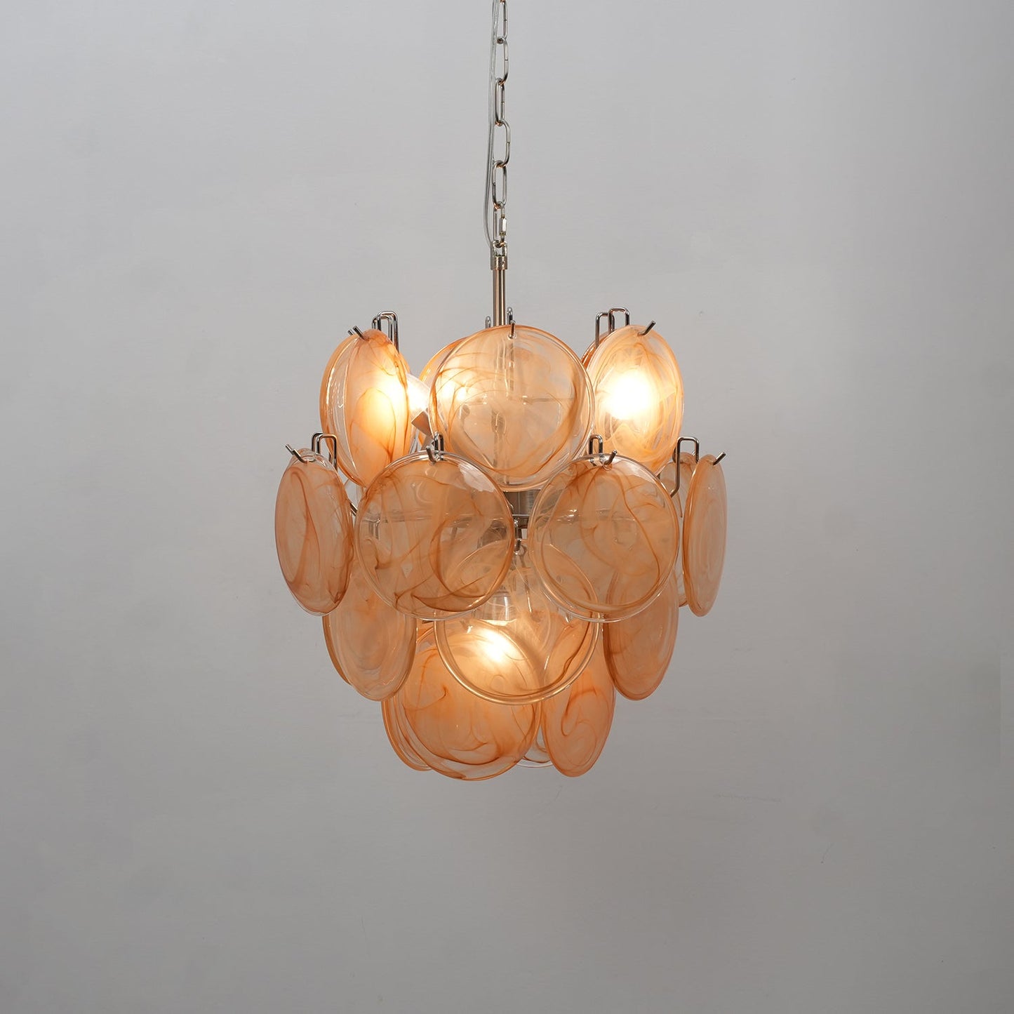 Lunaria Disc Murano Chandelier - YIOSI