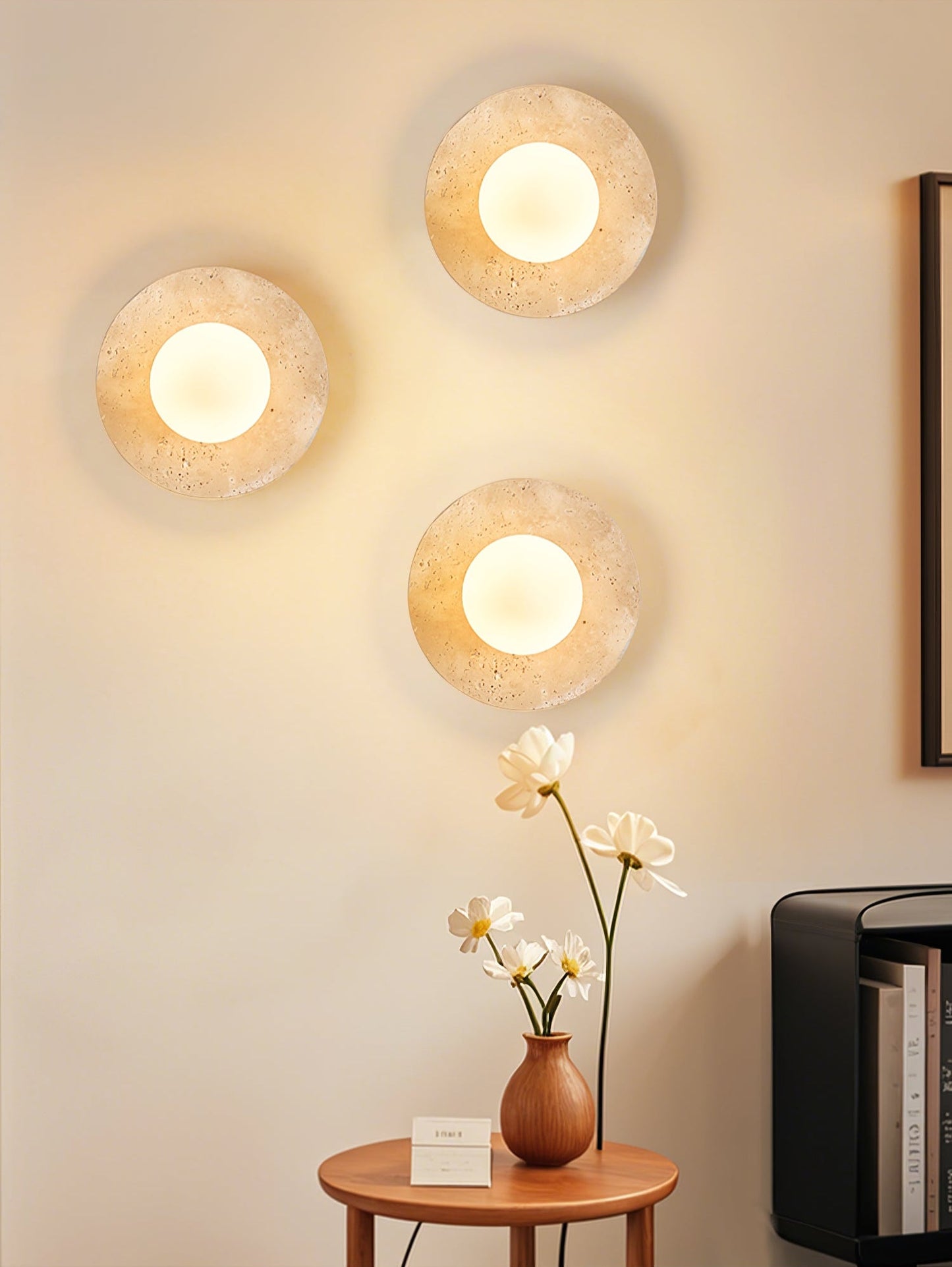 Lunaro Travertine Sconce - YIOSI