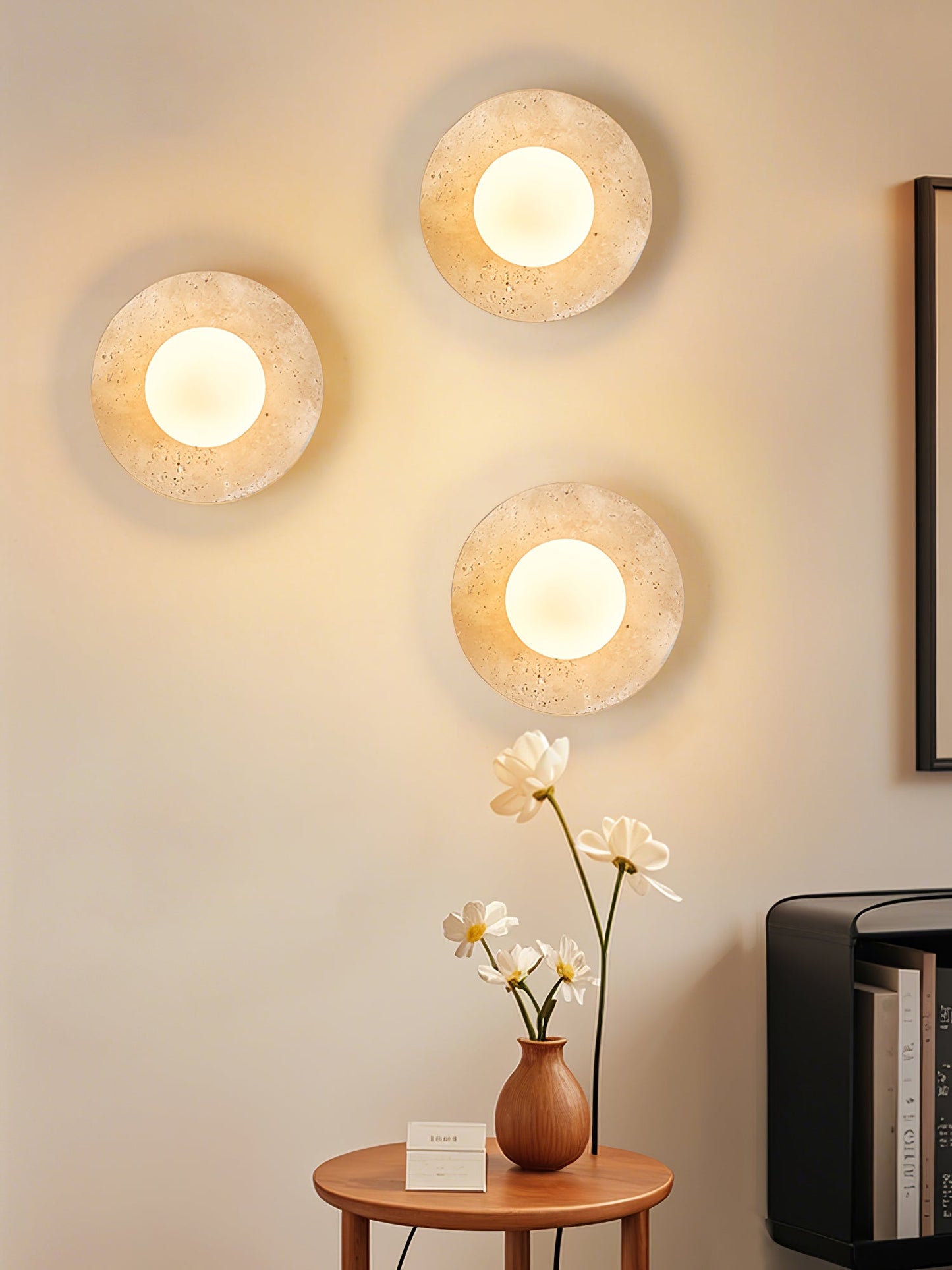 Lunaro Travertine Sconce - YIOSI