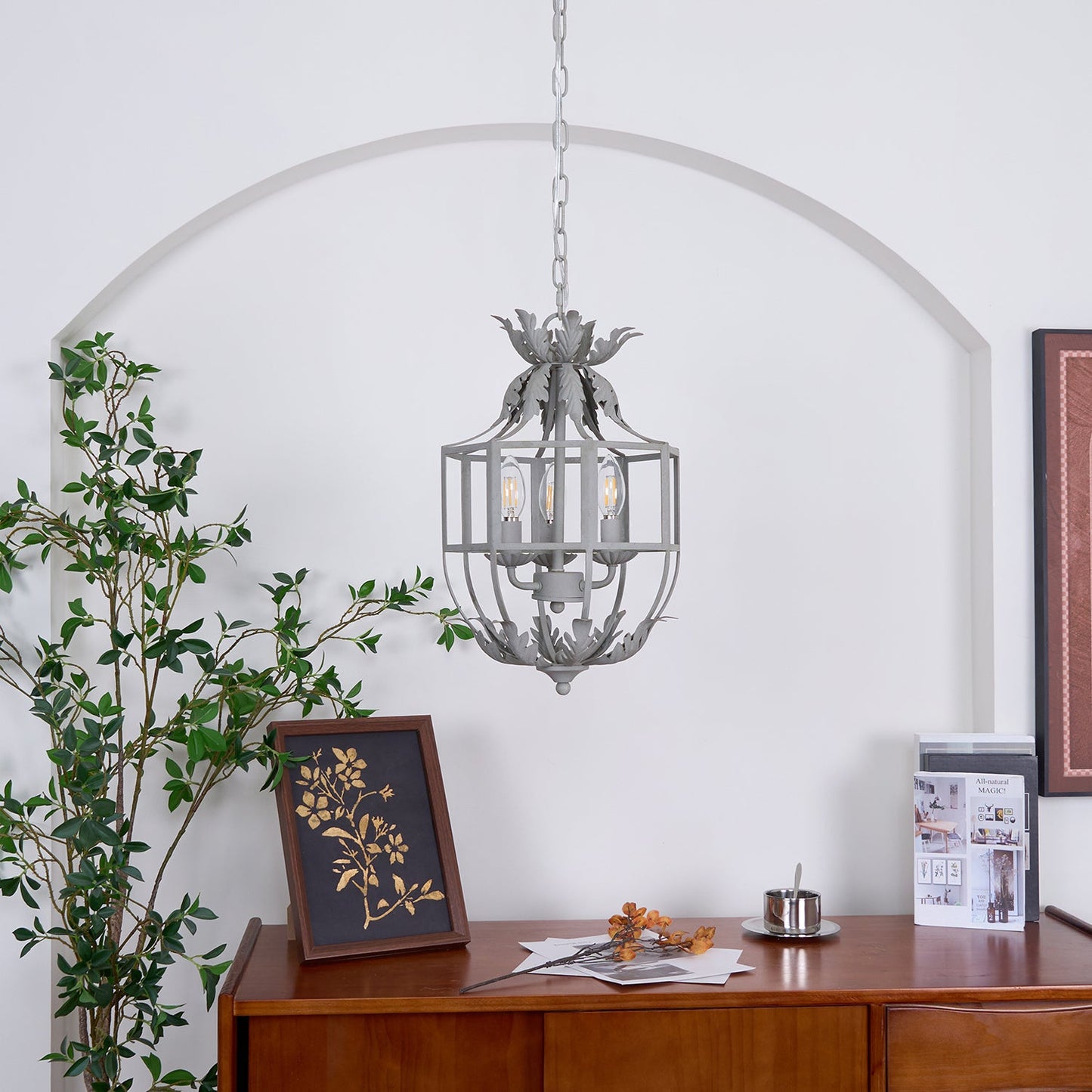 Lustre Retro Cage Chandelier - YIOSI