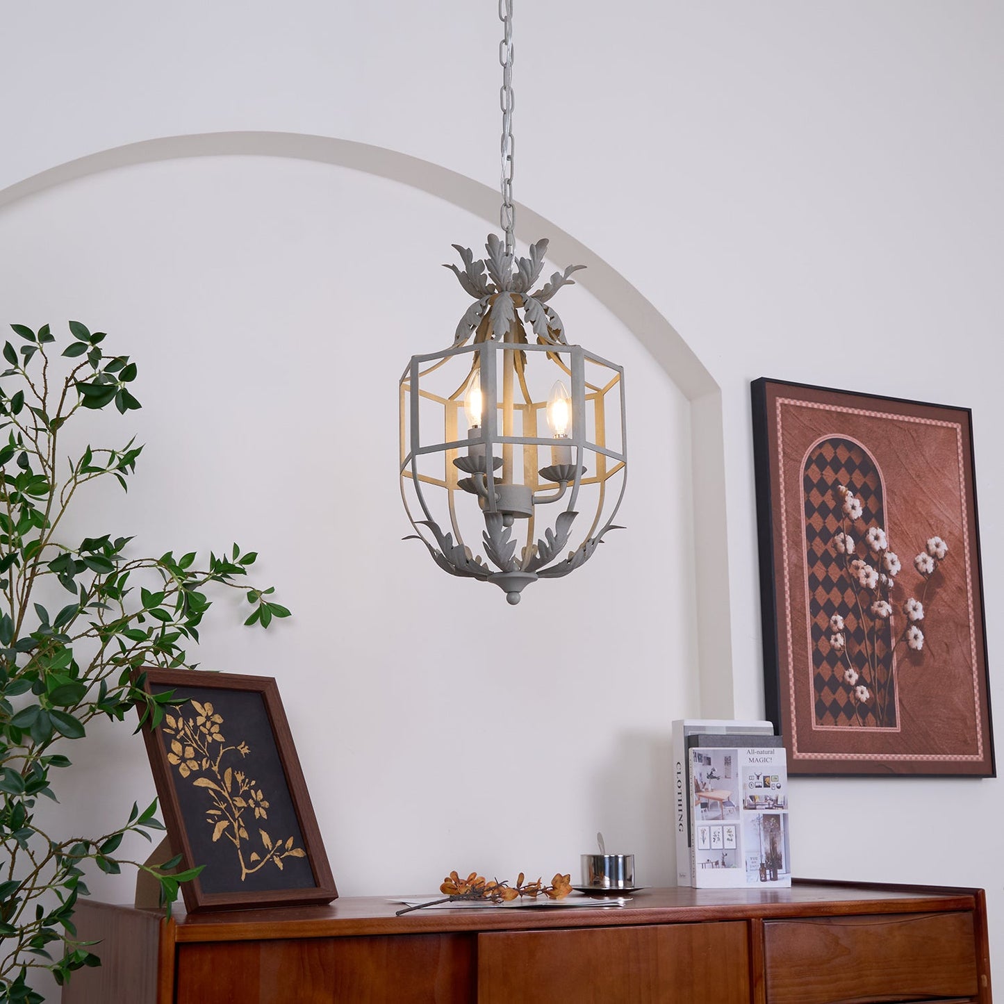 Lustre Retro Cage Chandelier - YIOSI