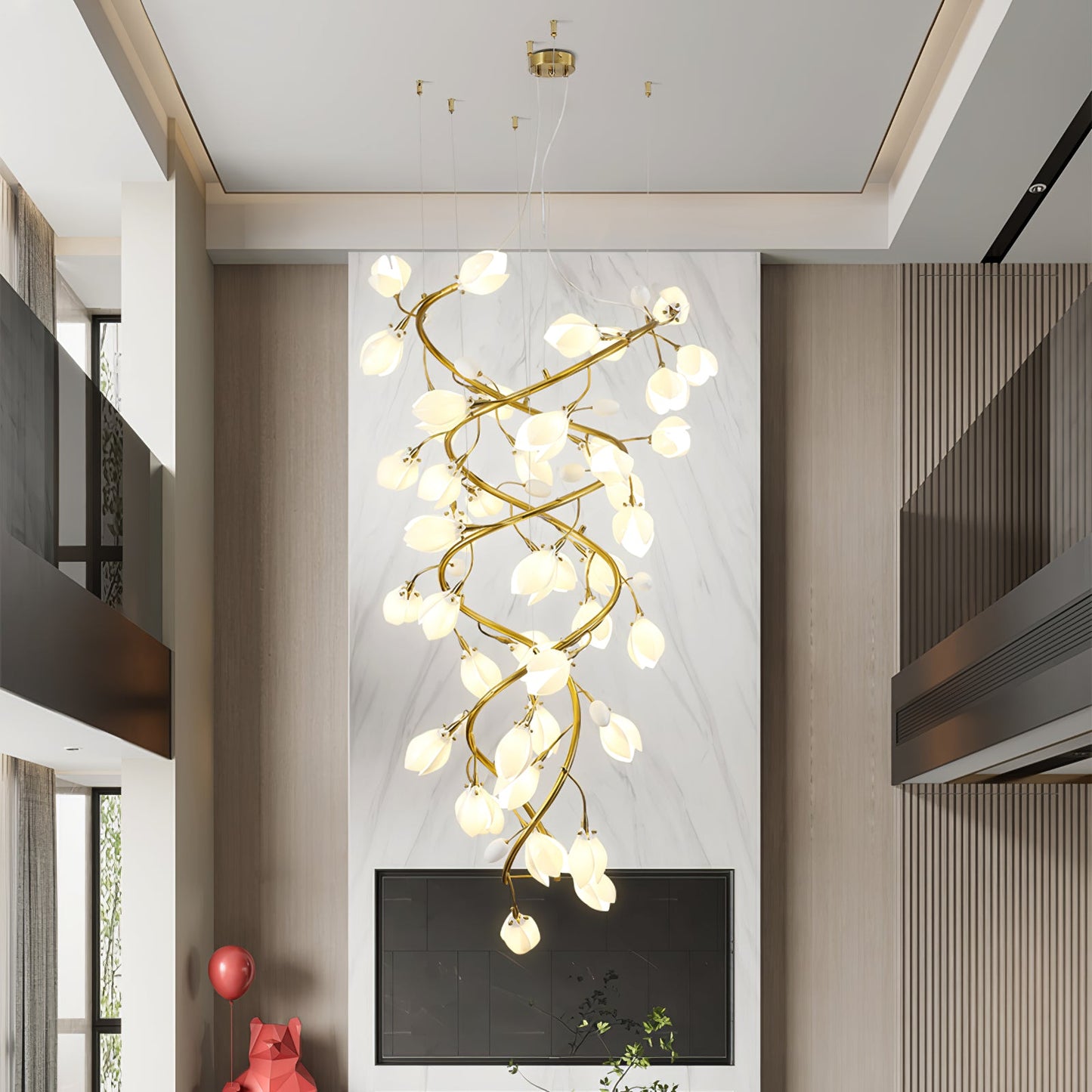Lysandra Cascade Stairs Chandelier - YIOSI