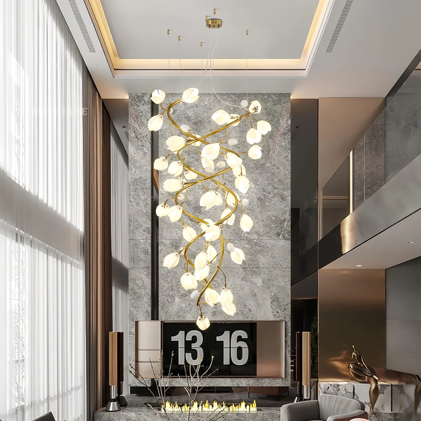 Lysandra Cascade Stairs Chandelier - YIOSI