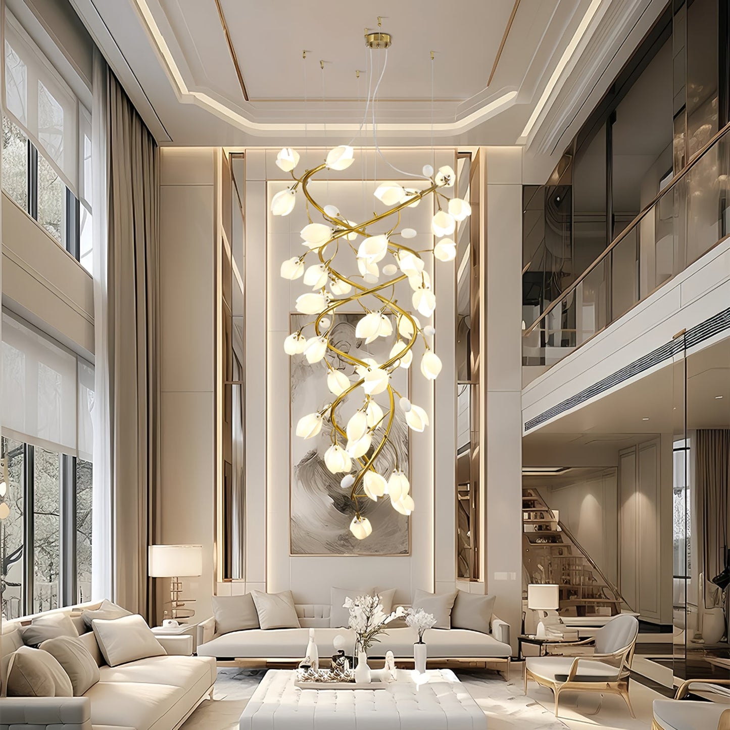 Lysandra Cascade Stairs Chandelier - YIOSI
