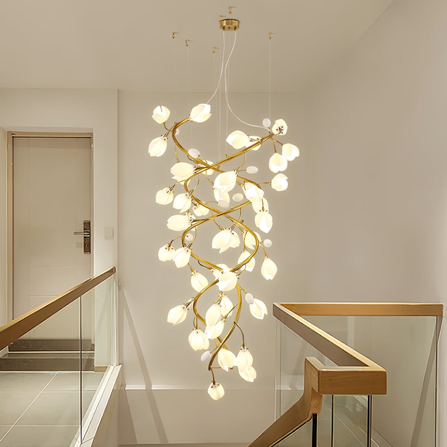 Lysandra Cascade Stairs Chandelier - YIOSI