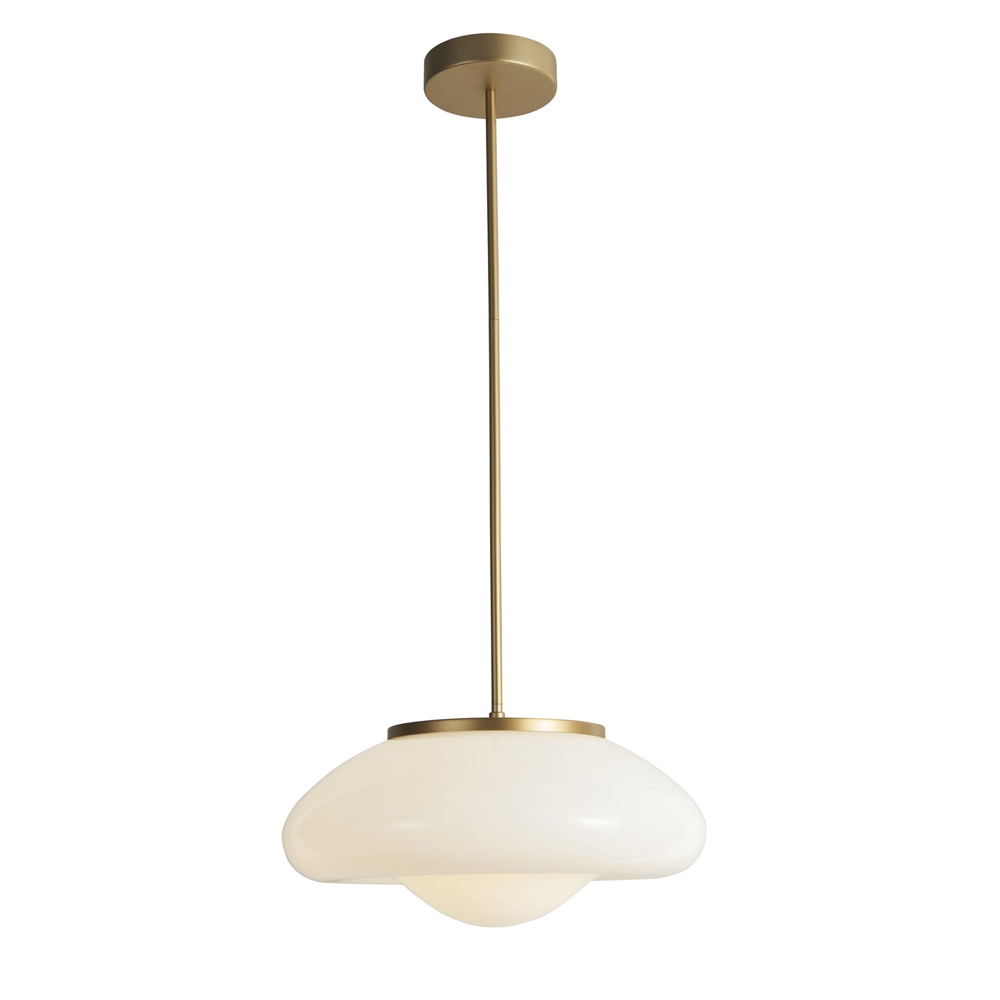 Modern white lacquered glass chandelier Φ520*H1550