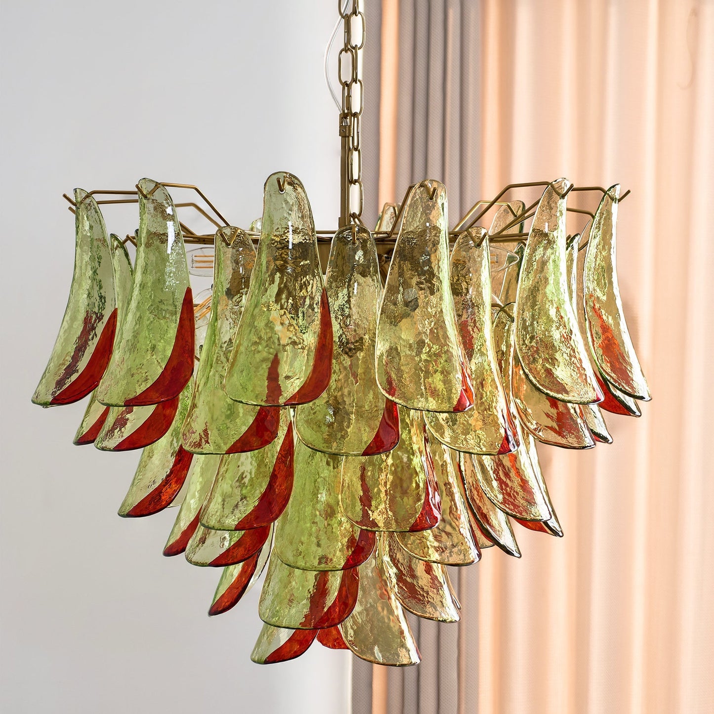 Emerald Flame Murano Glass Chandelier - YIOSI