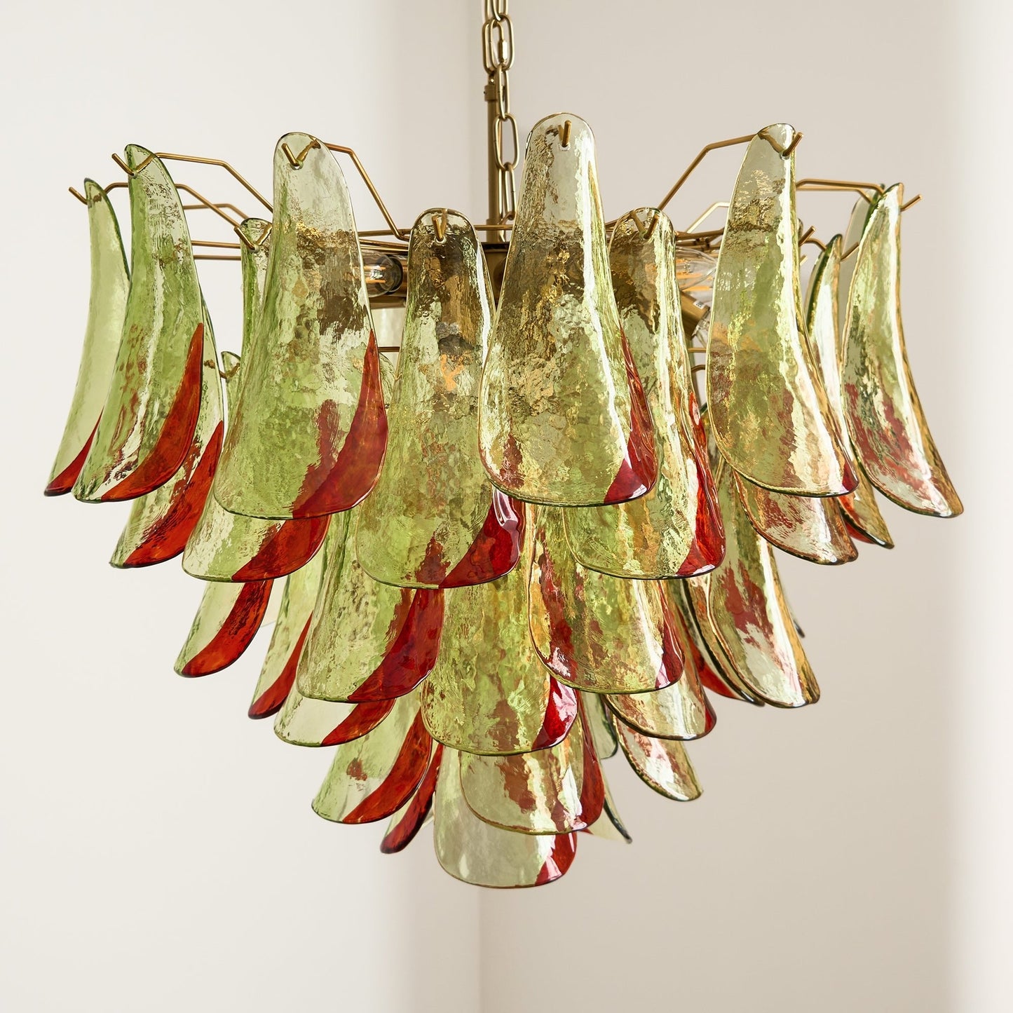 Emerald Flame Murano Glass Chandelier - YIOSI