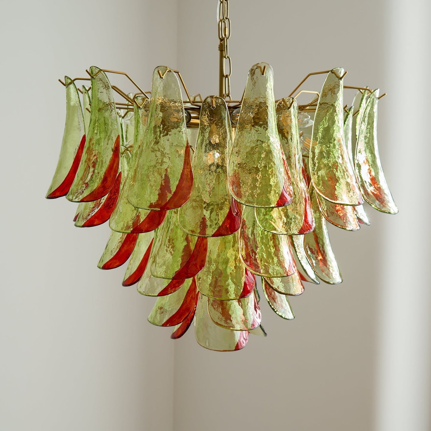 Emerald Flame Murano Glass Chandelier - YIOSI