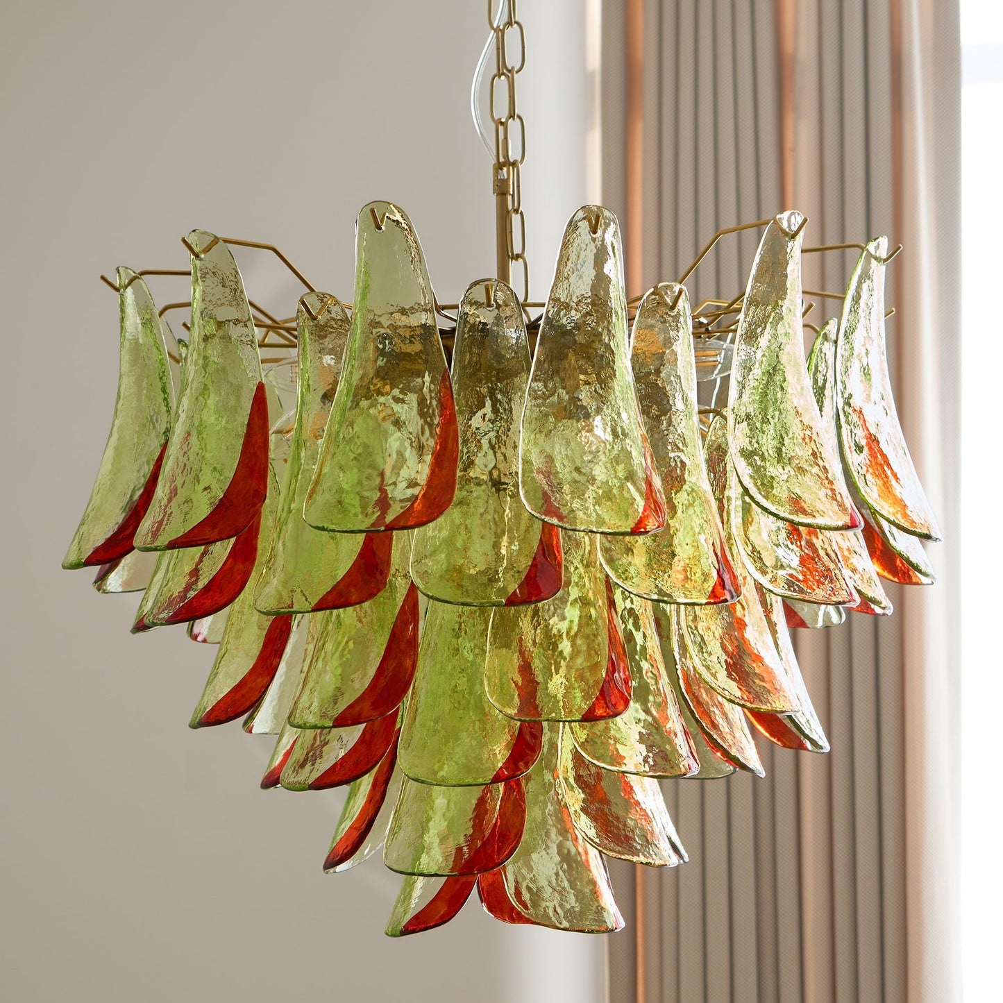 Emerald Flame Murano Glass Chandelier - YIOSI