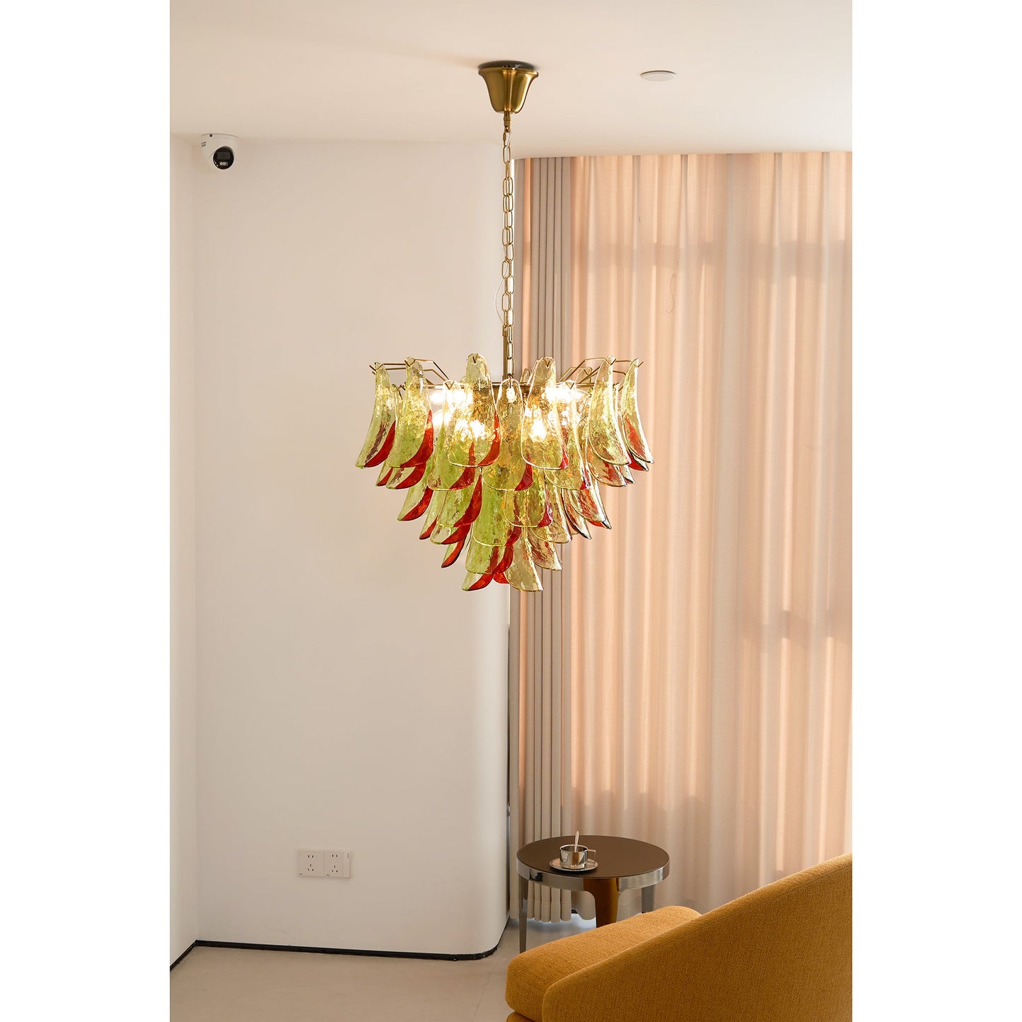 Emerald Flame Murano Glass Chandelier - YIOSI