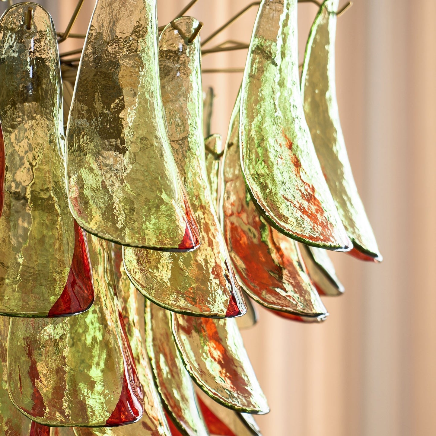 Emerald Flame Murano Glass Chandelier - YIOSI