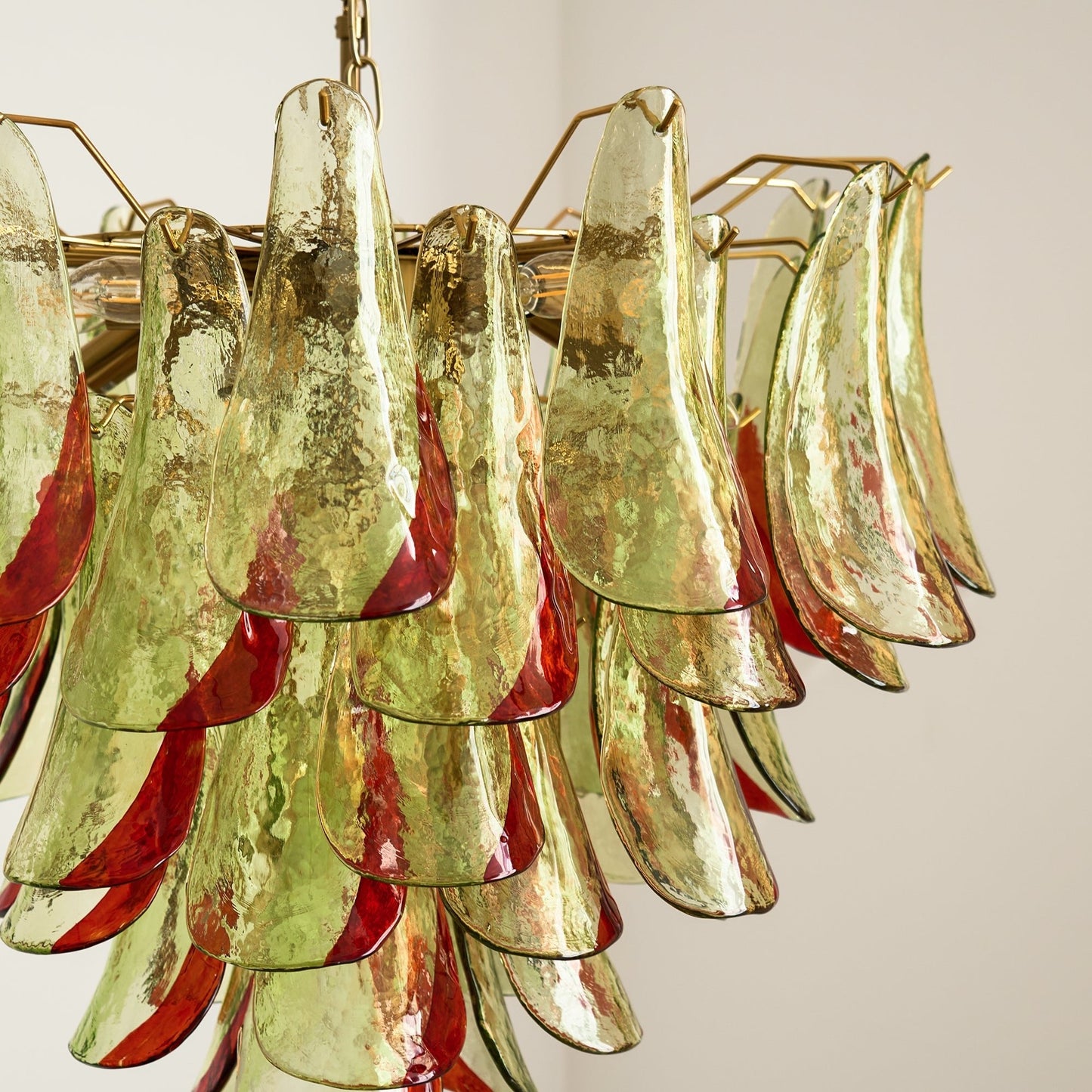 Emerald Flame Murano Glass Chandelier - YIOSI