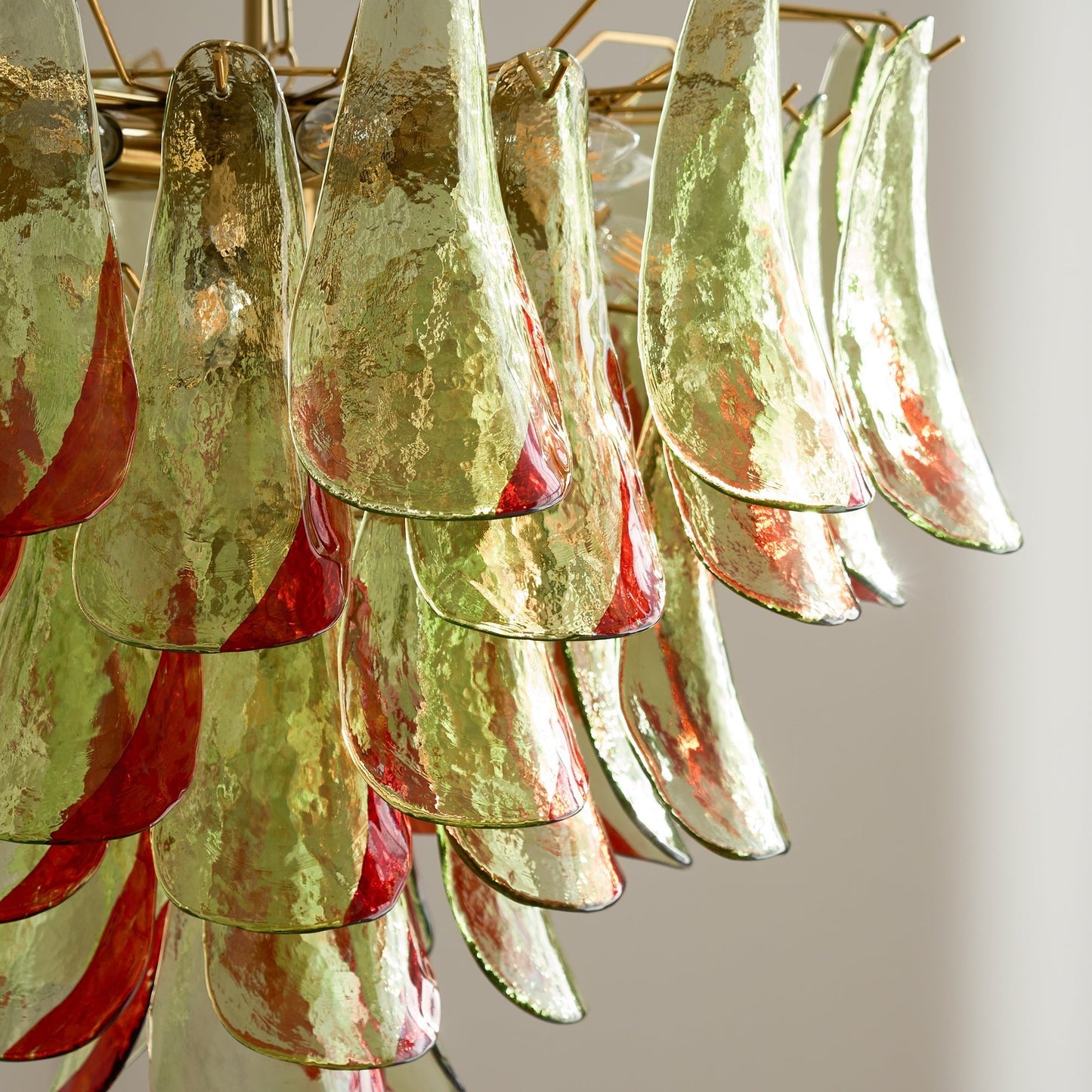 Emerald Flame Murano Glass Chandelier - YIOSI