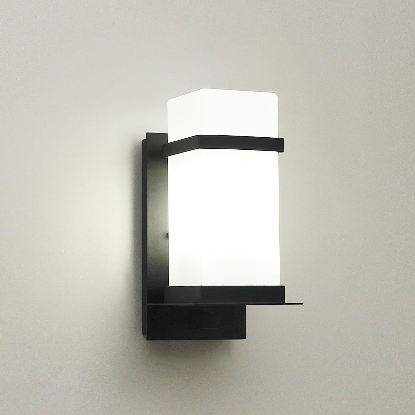 Mcdade Outdoor Wall Light Black White 5.1x6.5x12.6 Inch