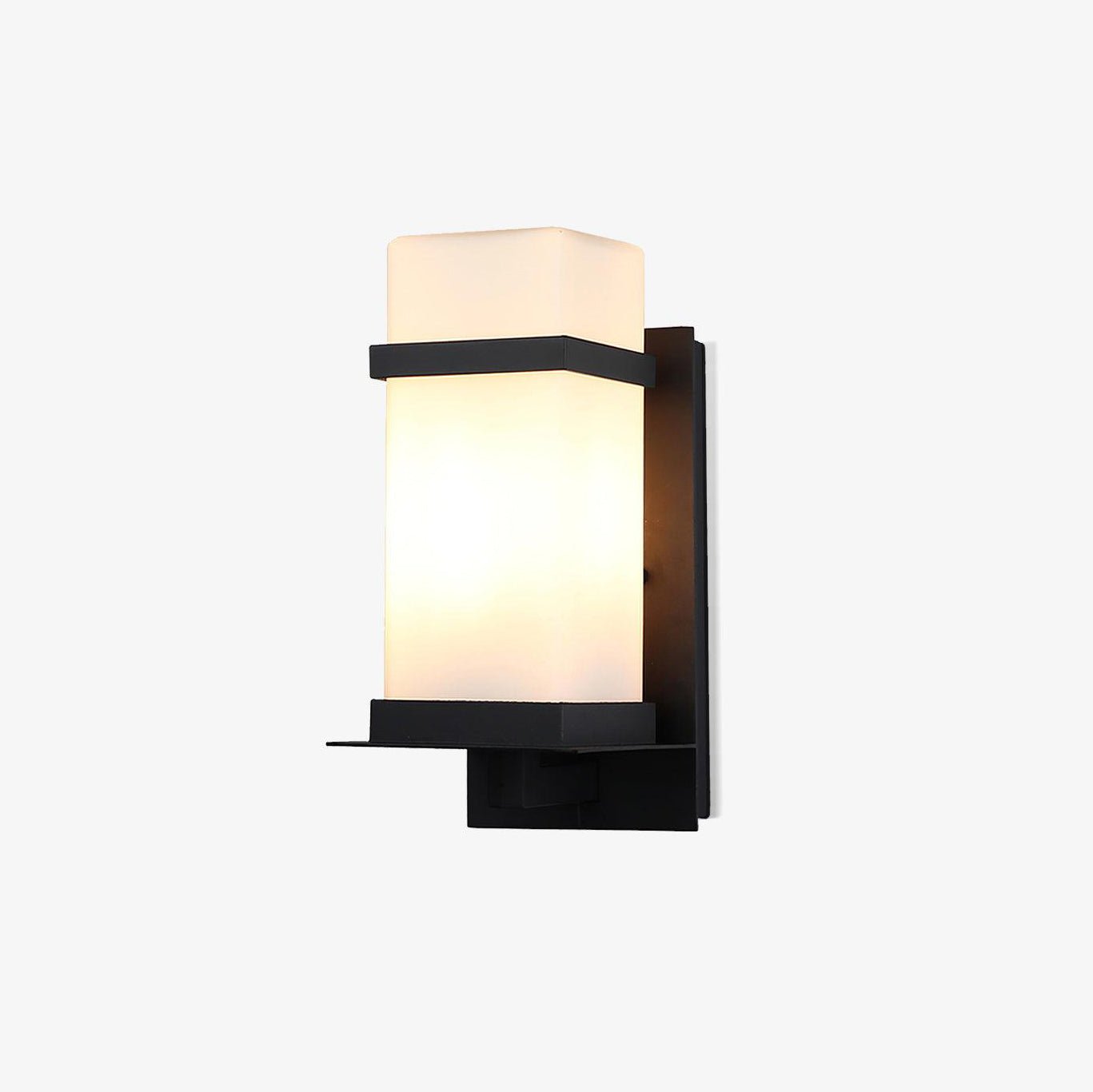 Mcdade Outdoor Wall Light Black White 5.1x6.5x12.6 Inch