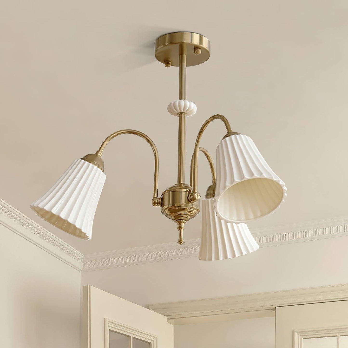 Medieval Ceramic Trumpet Chandelier - YIOSI