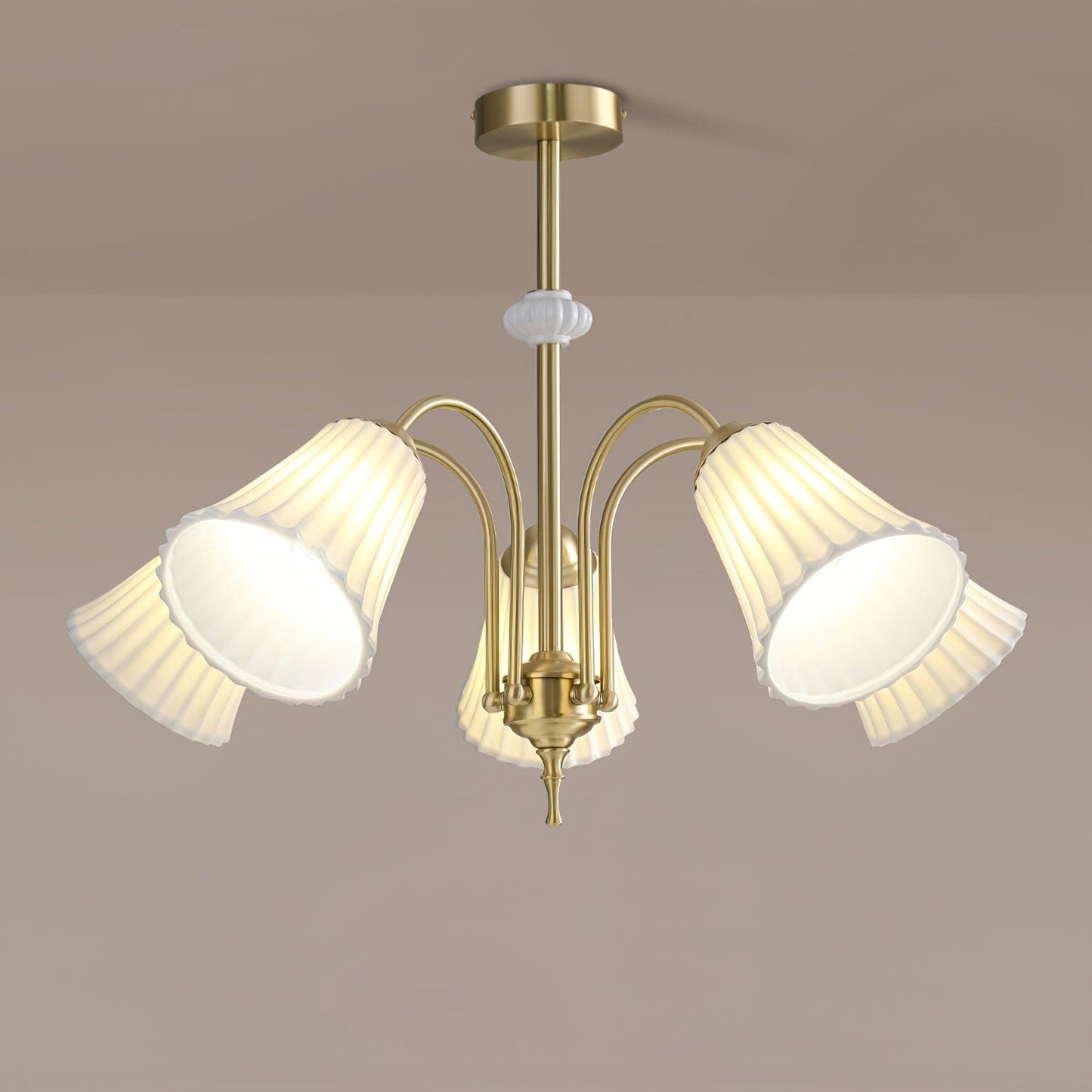 Medieval Ceramic Trumpet Chandelier - YIOSI