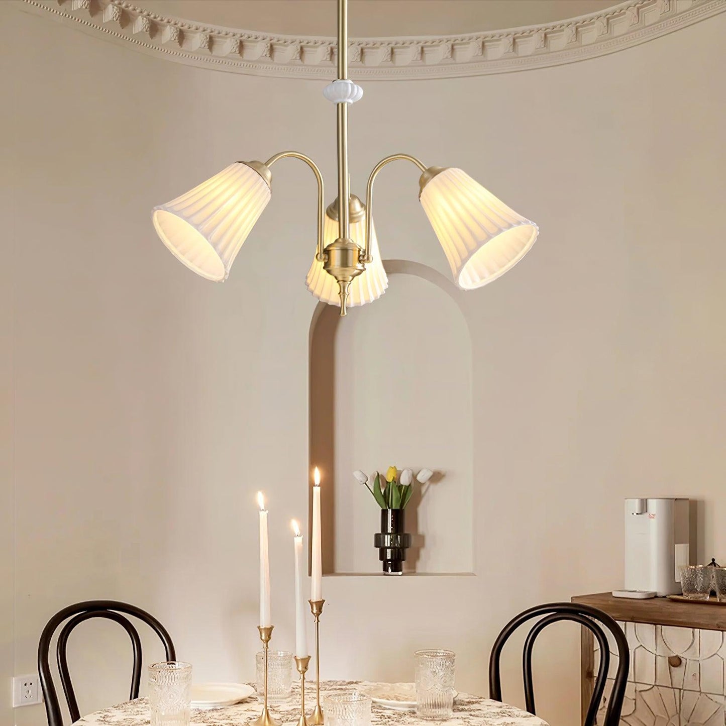 Medieval Ceramic Trumpet Chandelier - YIOSI