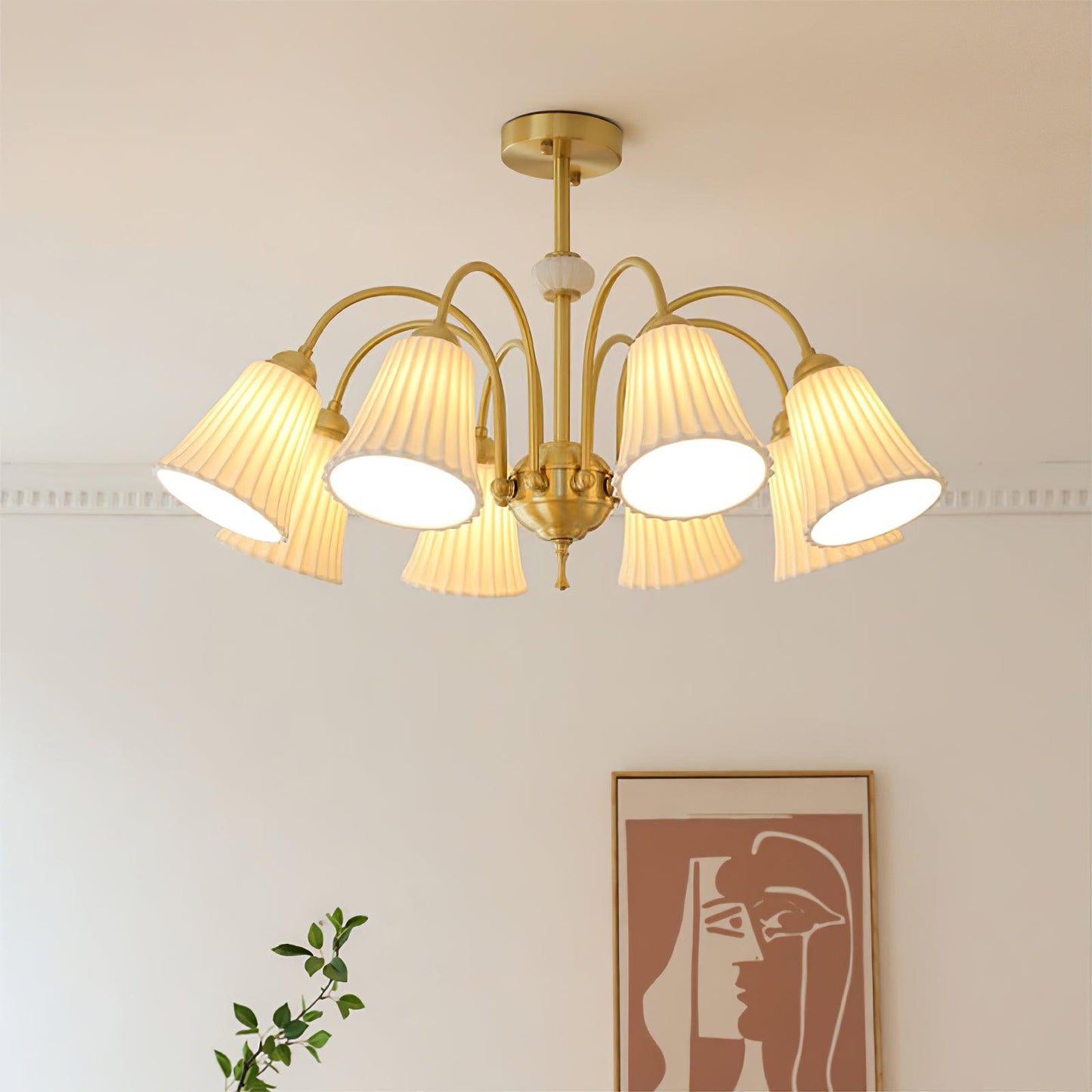 Medieval Ceramic Trumpet Chandelier - YIOSI