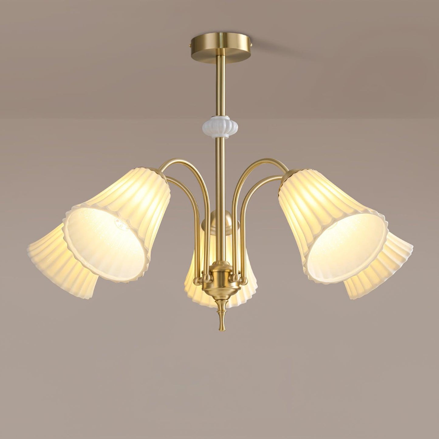 Medieval Ceramic Trumpet Chandelier - YIOSI