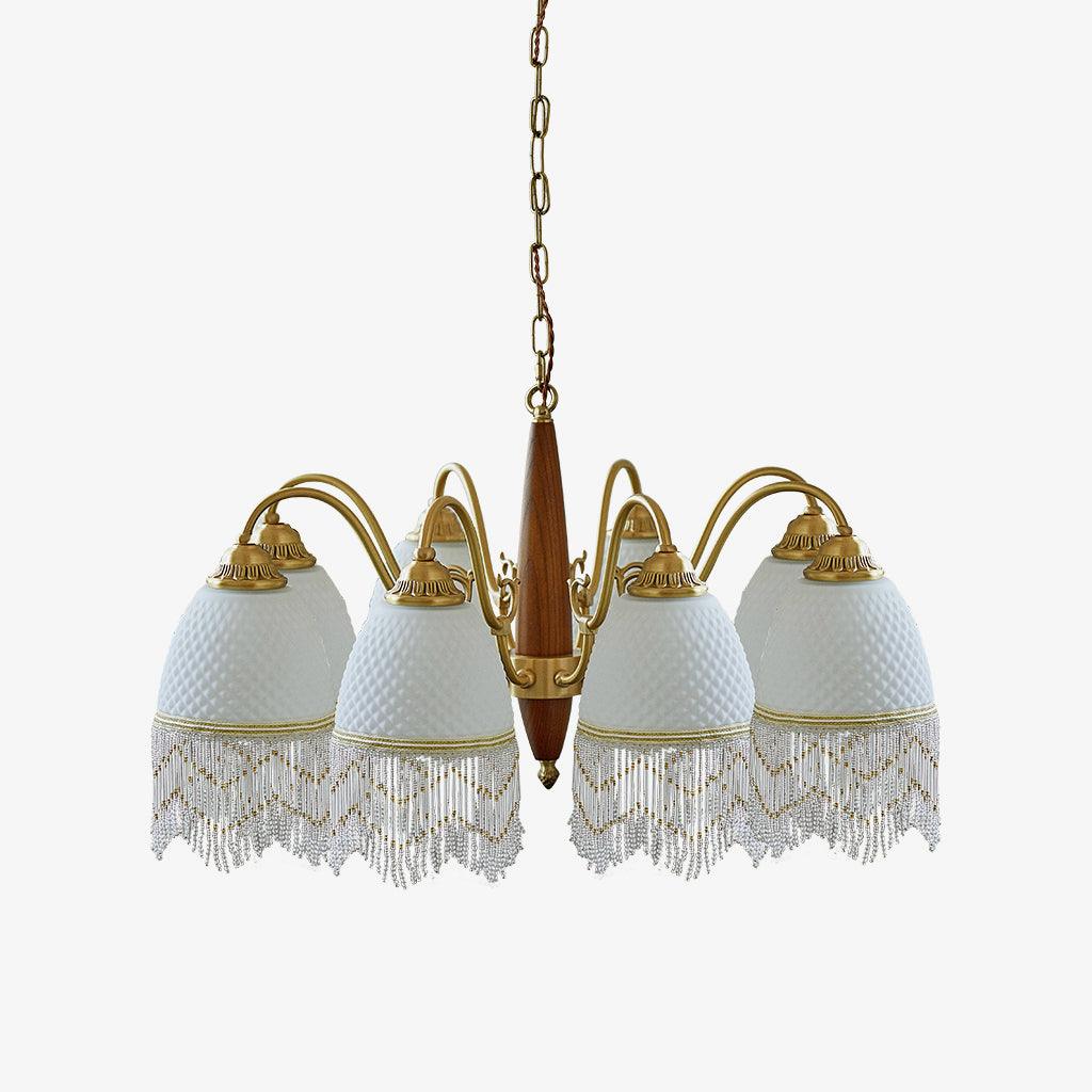 Mesh Tassel Glass Chandelier - YIOSI