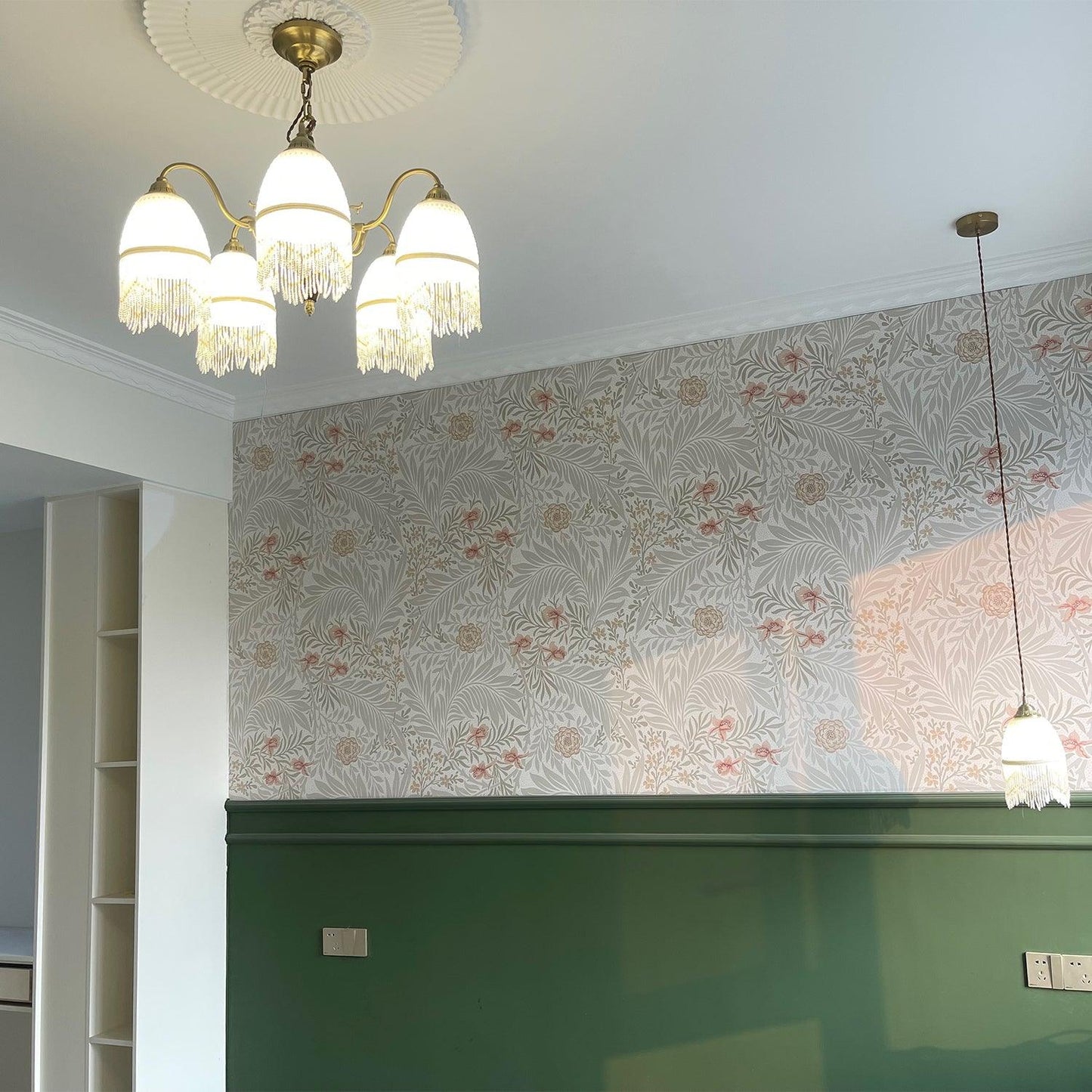 Mesh Tassel Glass Chandelier - YIOSI