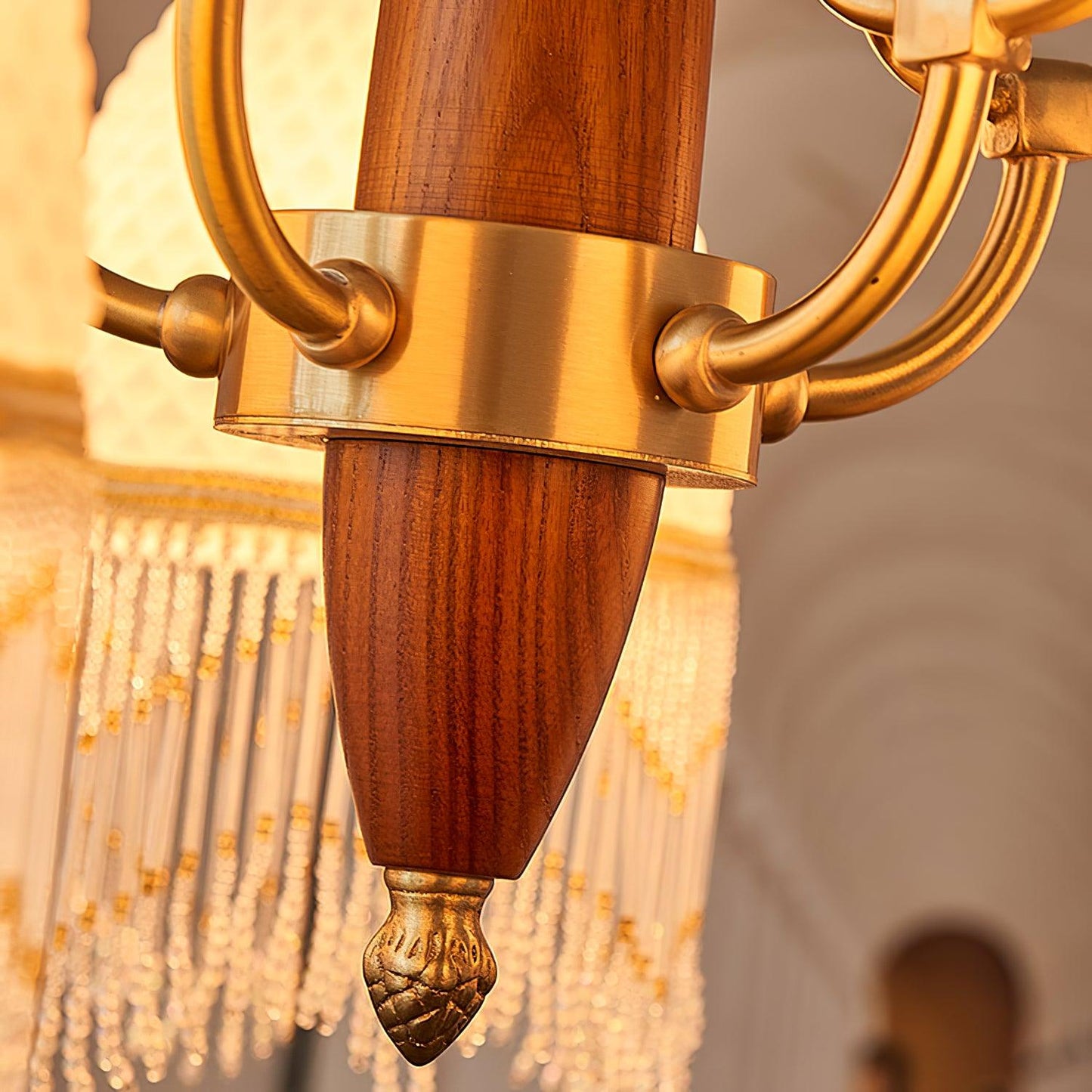 Mesh Tassel Glass Chandelier - YIOSI