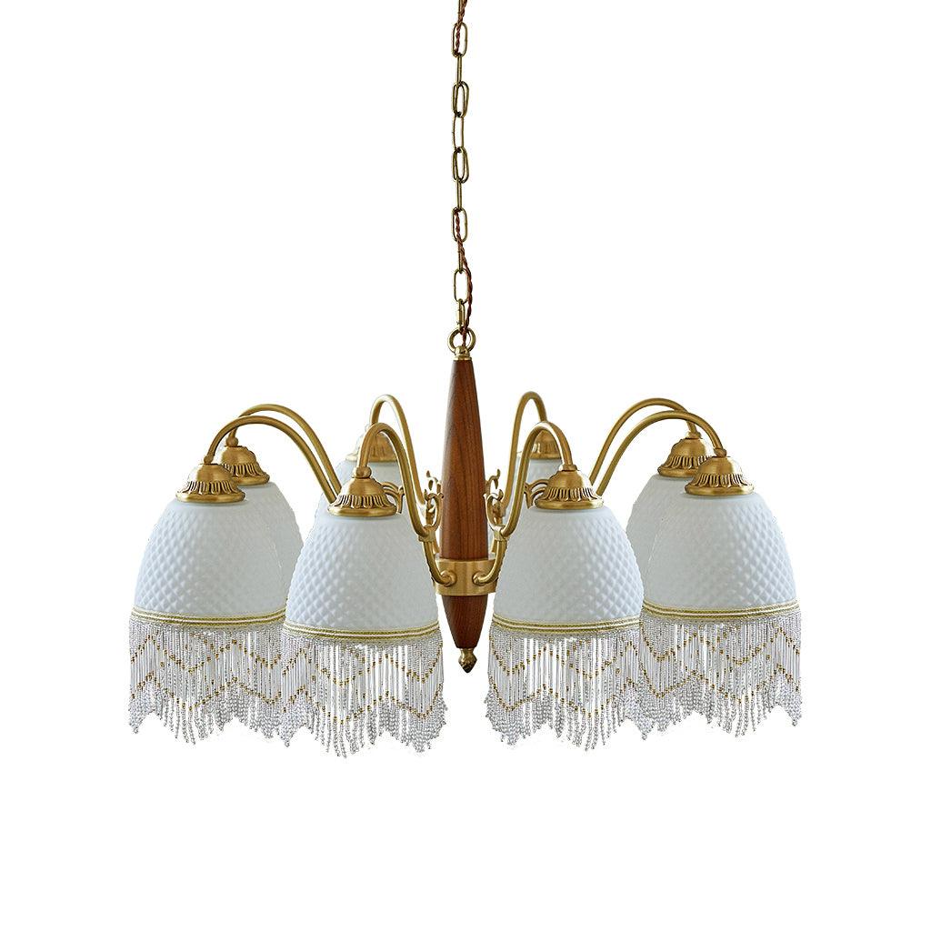 Mesh Tassel Glass Chandelier - YIOSI