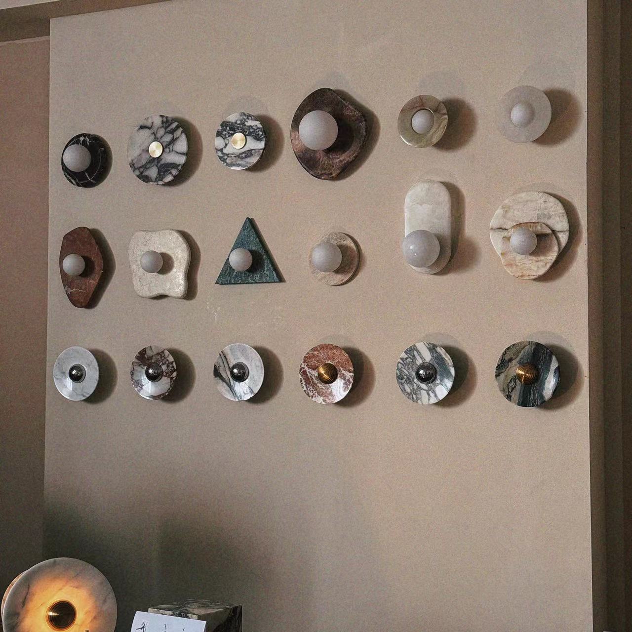 Messier Marble Rechargeable Wall Lamp - YIOSI