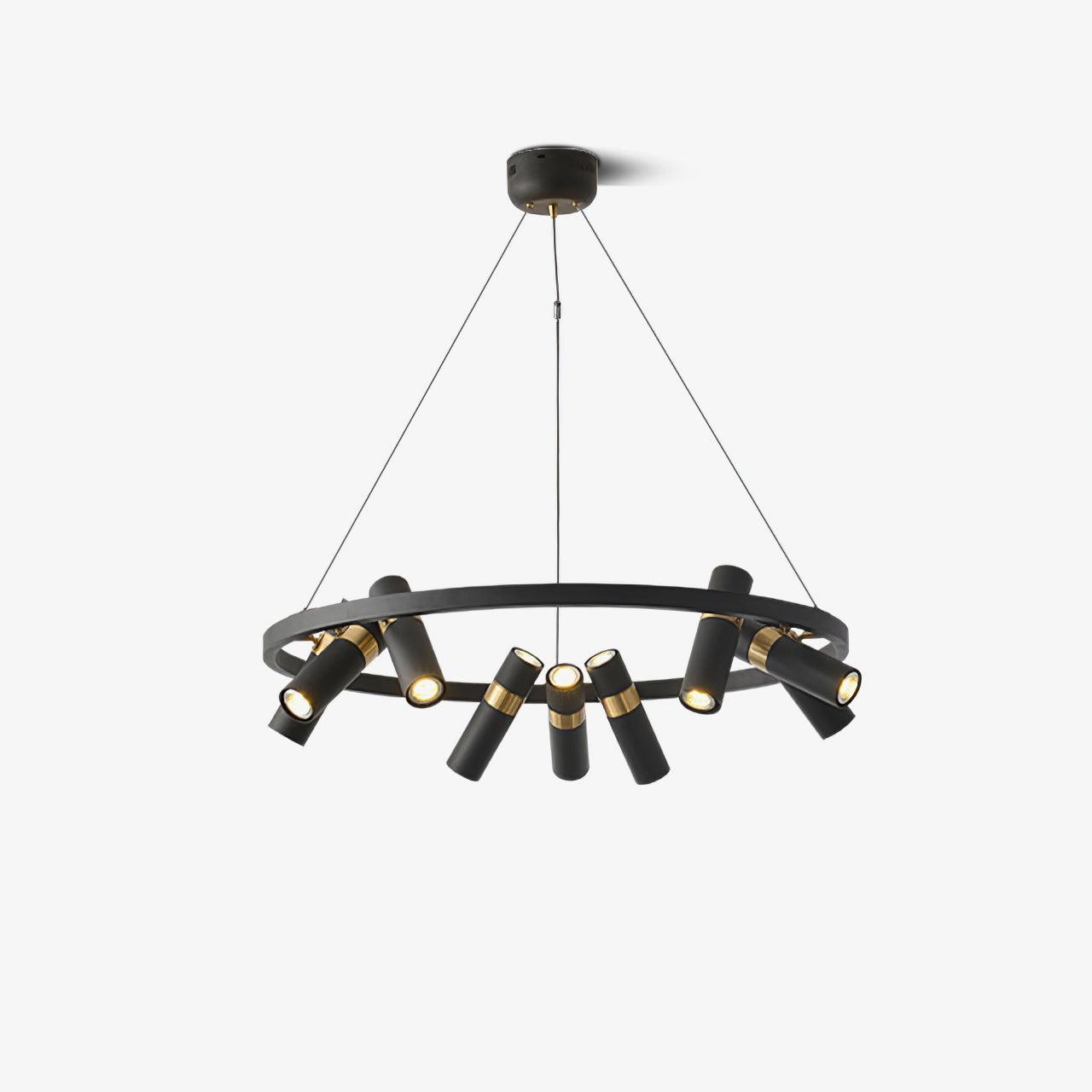 Black Mutil Pipe Chandelier - YIOSI