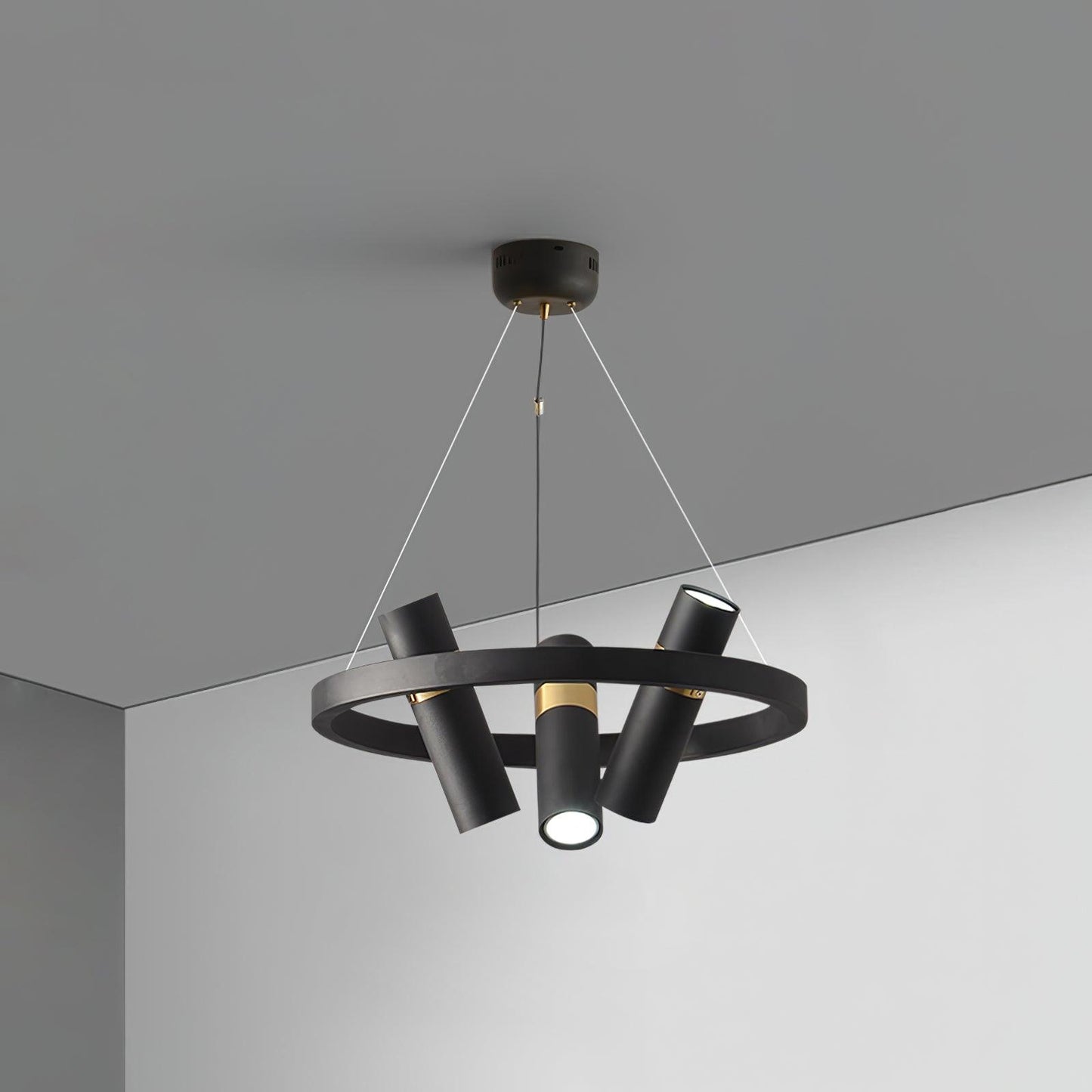 Black Mutil Pipe Chandelier - YIOSI