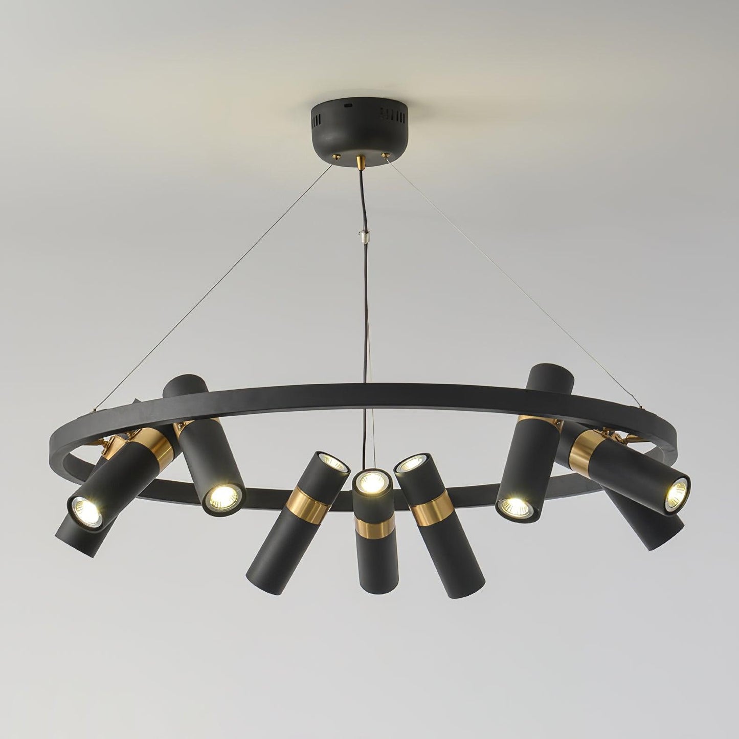 Black Mutil Pipe Chandelier - YIOSI