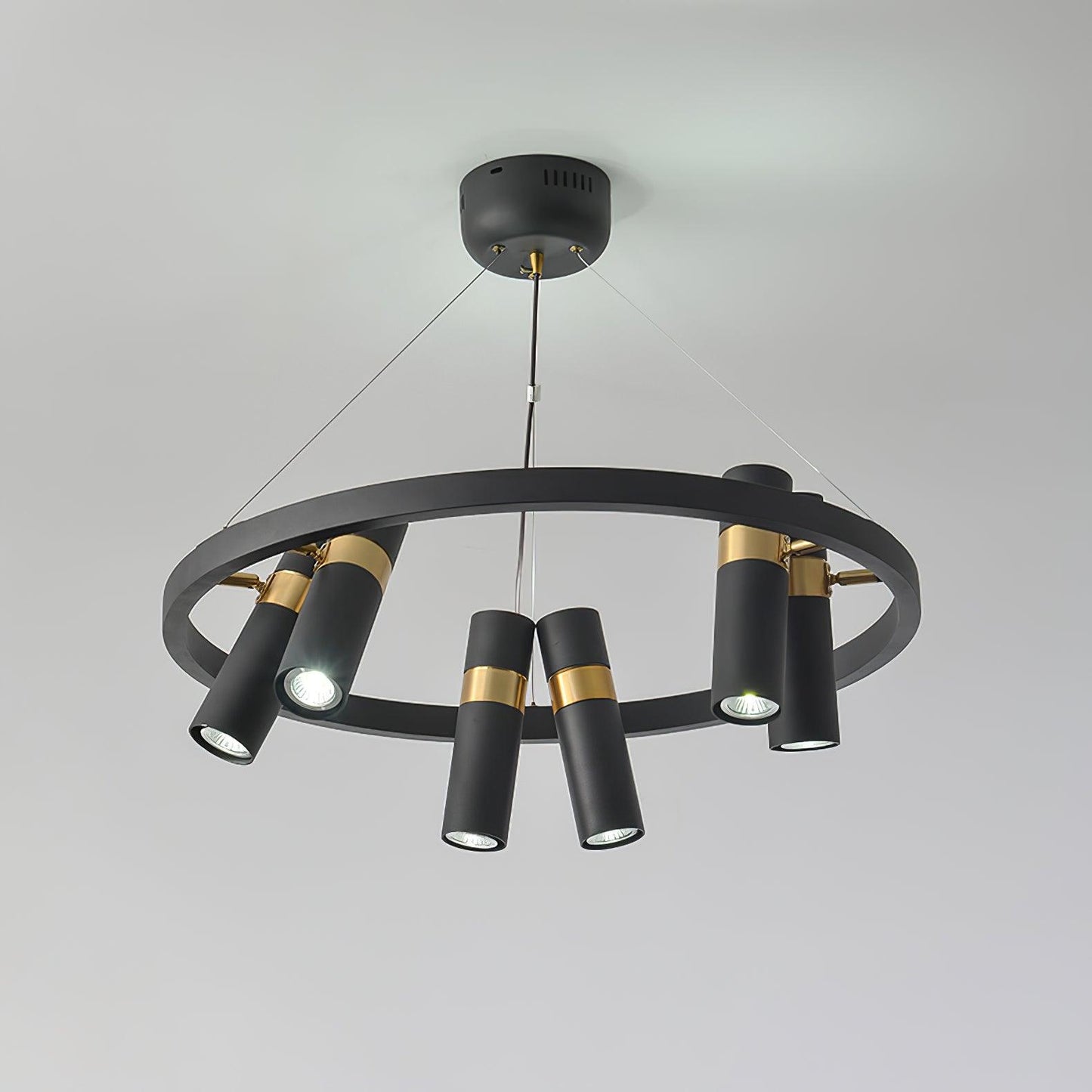 Black Mutil Pipe Chandelier - YIOSI