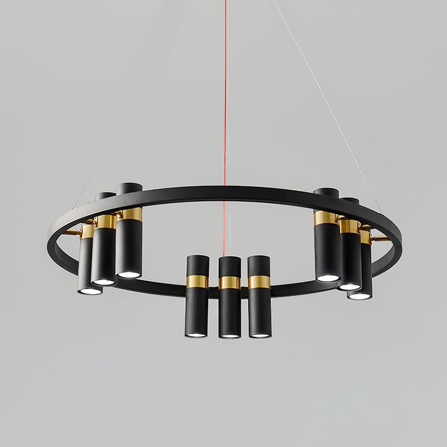 Black Mutil Pipe Chandelier - YIOSI