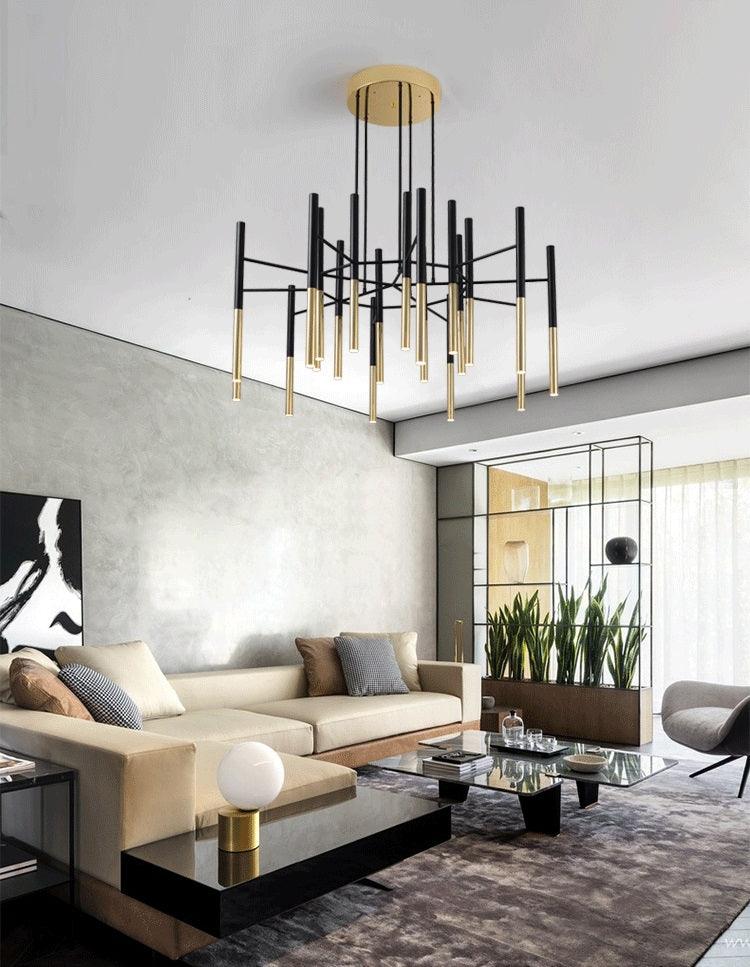 Metal Tubular Chandelier - YIOSI