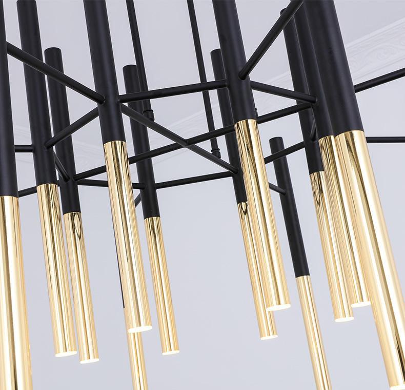 Metal Tubular Chandelier - YIOSI