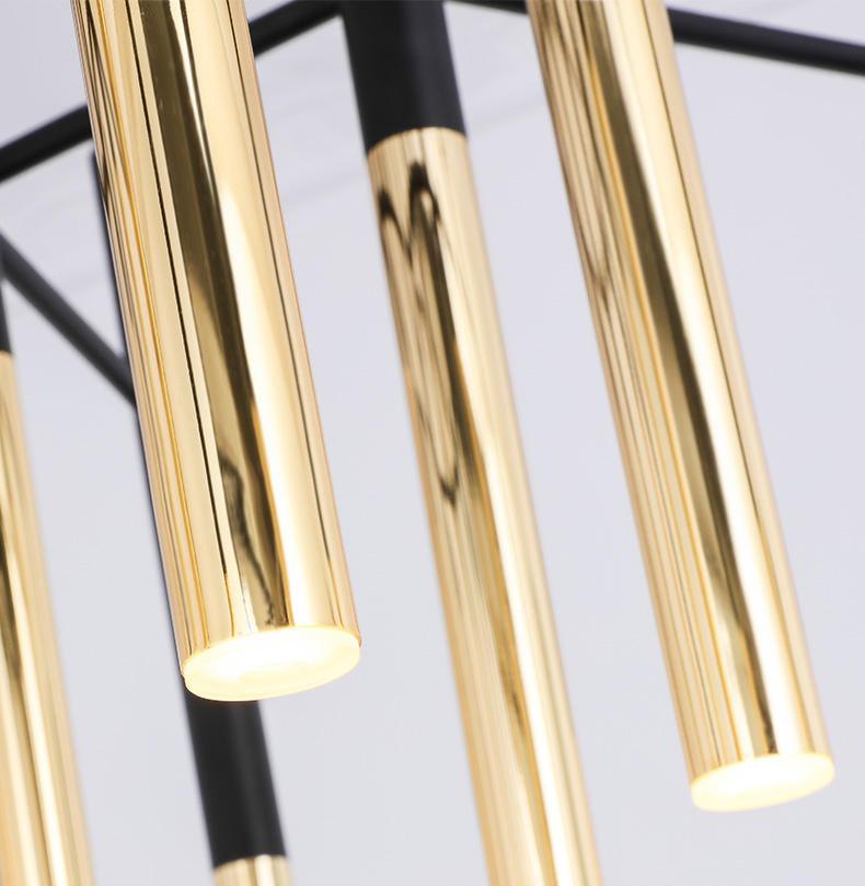 Metal Tubular Chandelier - YIOSI