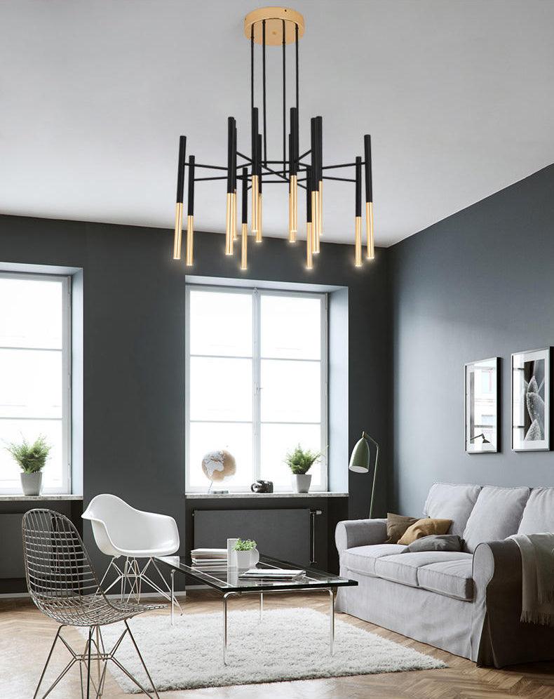 Metal Tubular Chandelier - YIOSI