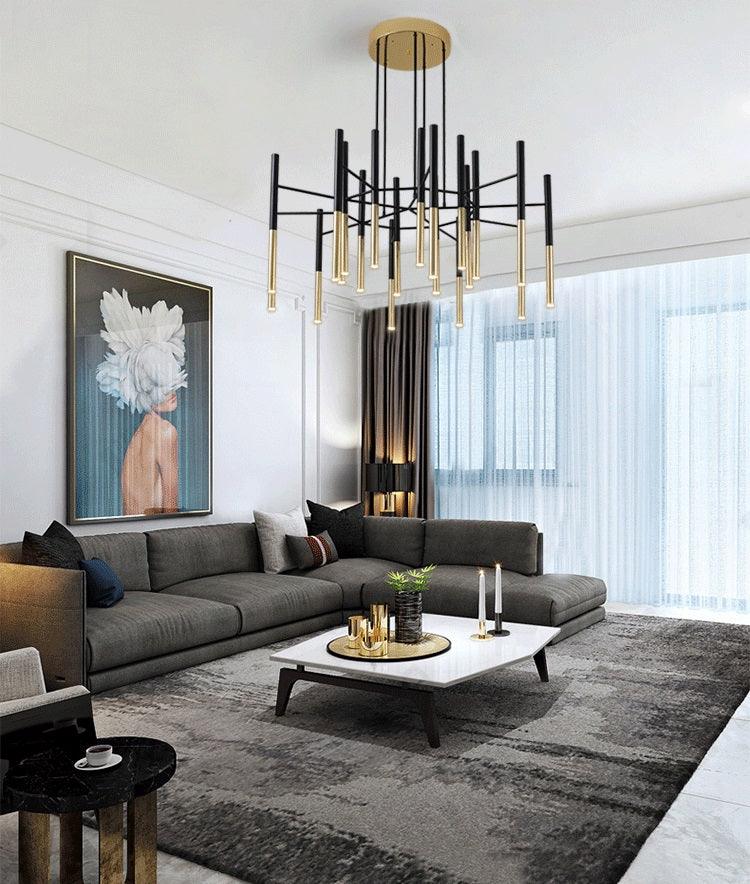 Metal Tubular Chandelier - YIOSI