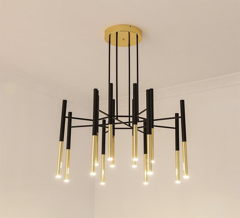 Metal Tubular Chandelier - YIOSI