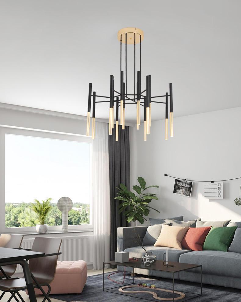 Metal Tubular Chandelier - YIOSI