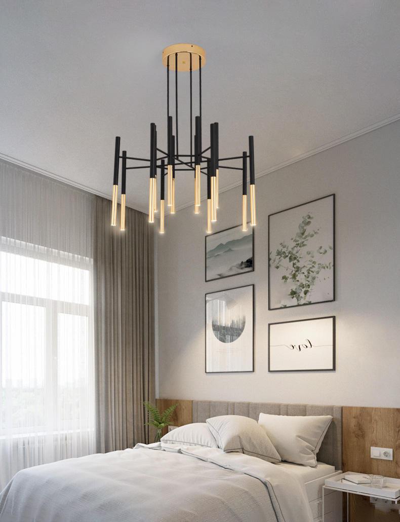 Metal Tubular Chandelier - YIOSI