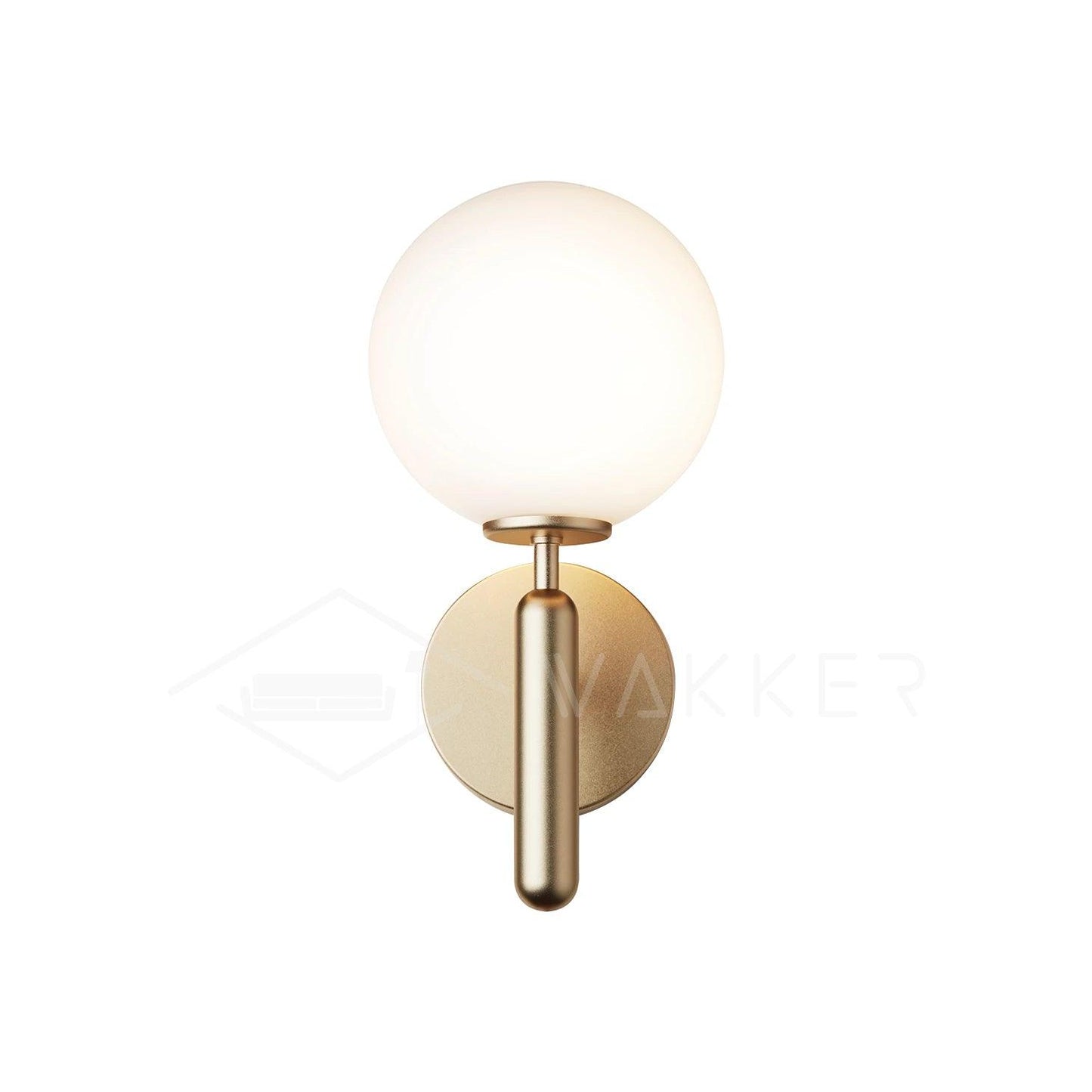 Scandiluxe Brass & Glass Wall Light – Elegant Nordic Sconce