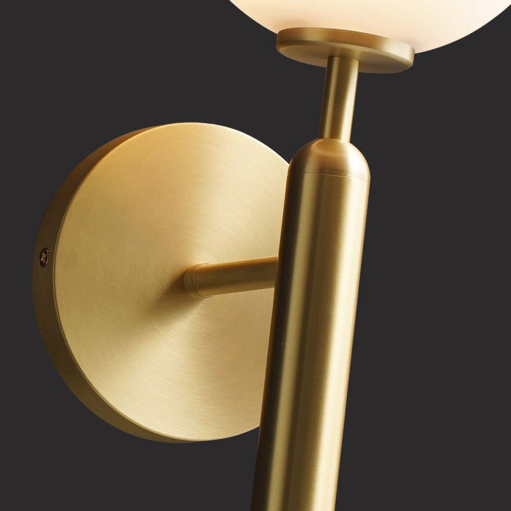 Scandiluxe Brass & Glass Wall Light – Elegant Nordic Sconce