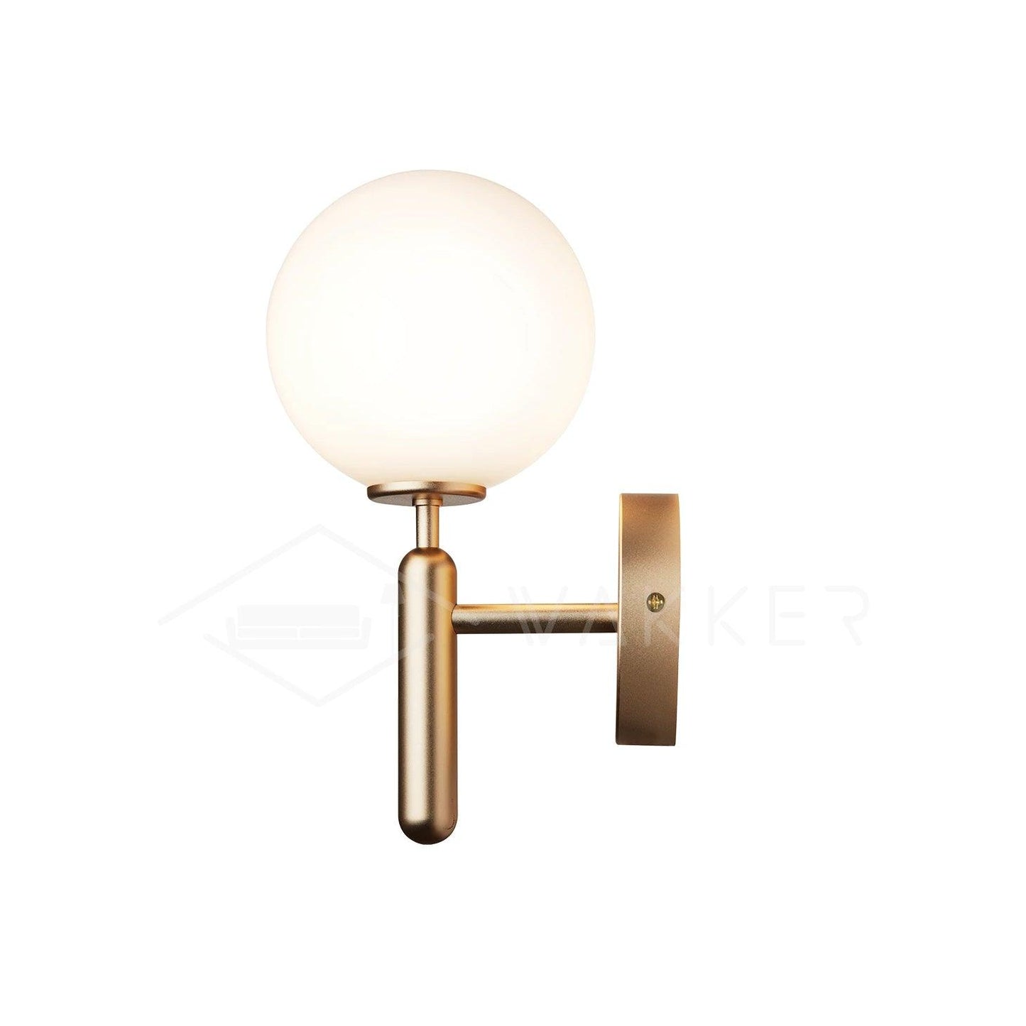 Scandiluxe Brass & Glass Wall Light – Elegant Nordic Sconce