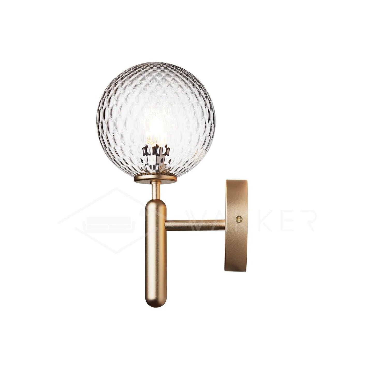 Scandiluxe Brass & Glass Wall Light – Elegant Nordic Sconce